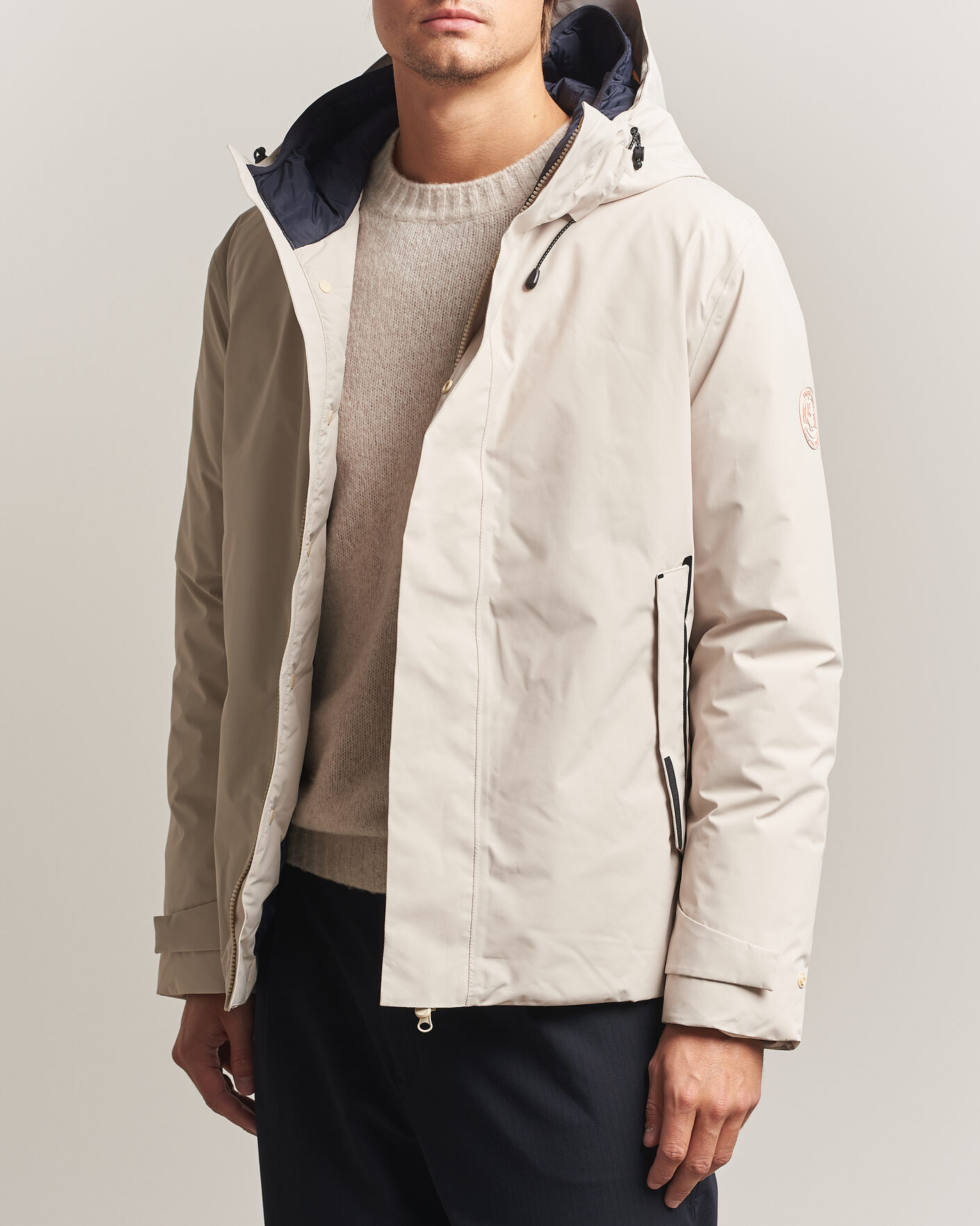 Herre | Jakker | Save The Duck | Arctic Gasparo Hooded Down Jacket Shore Beige