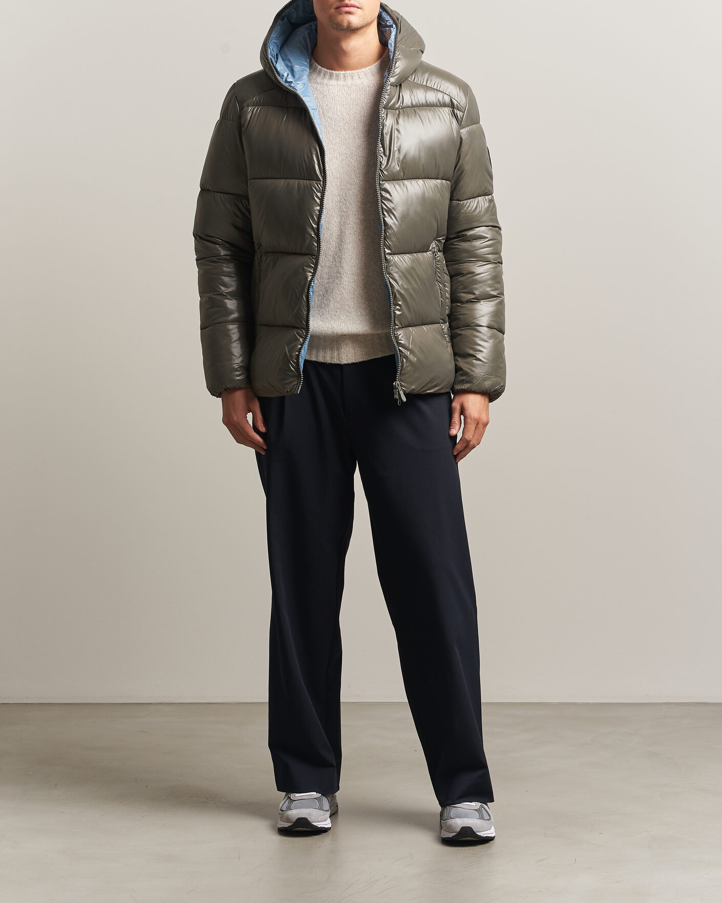 Herre | Jakker | Save The Duck | Edgard Padded Puffer Gunmetal Grey