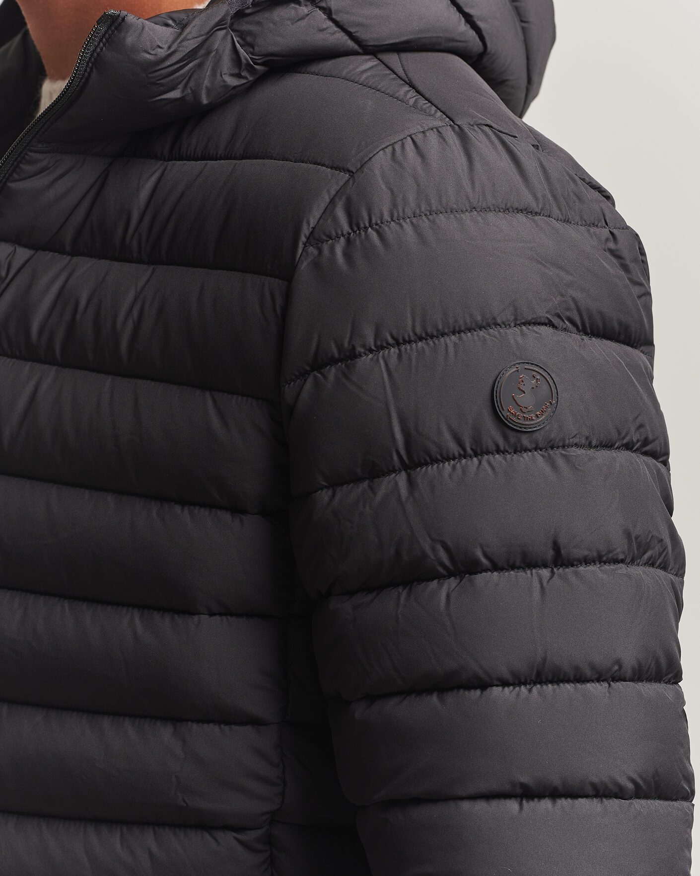 Herre | Jakker | Save The Duck | Juncus Matt Lightweight Hood Jacket Black