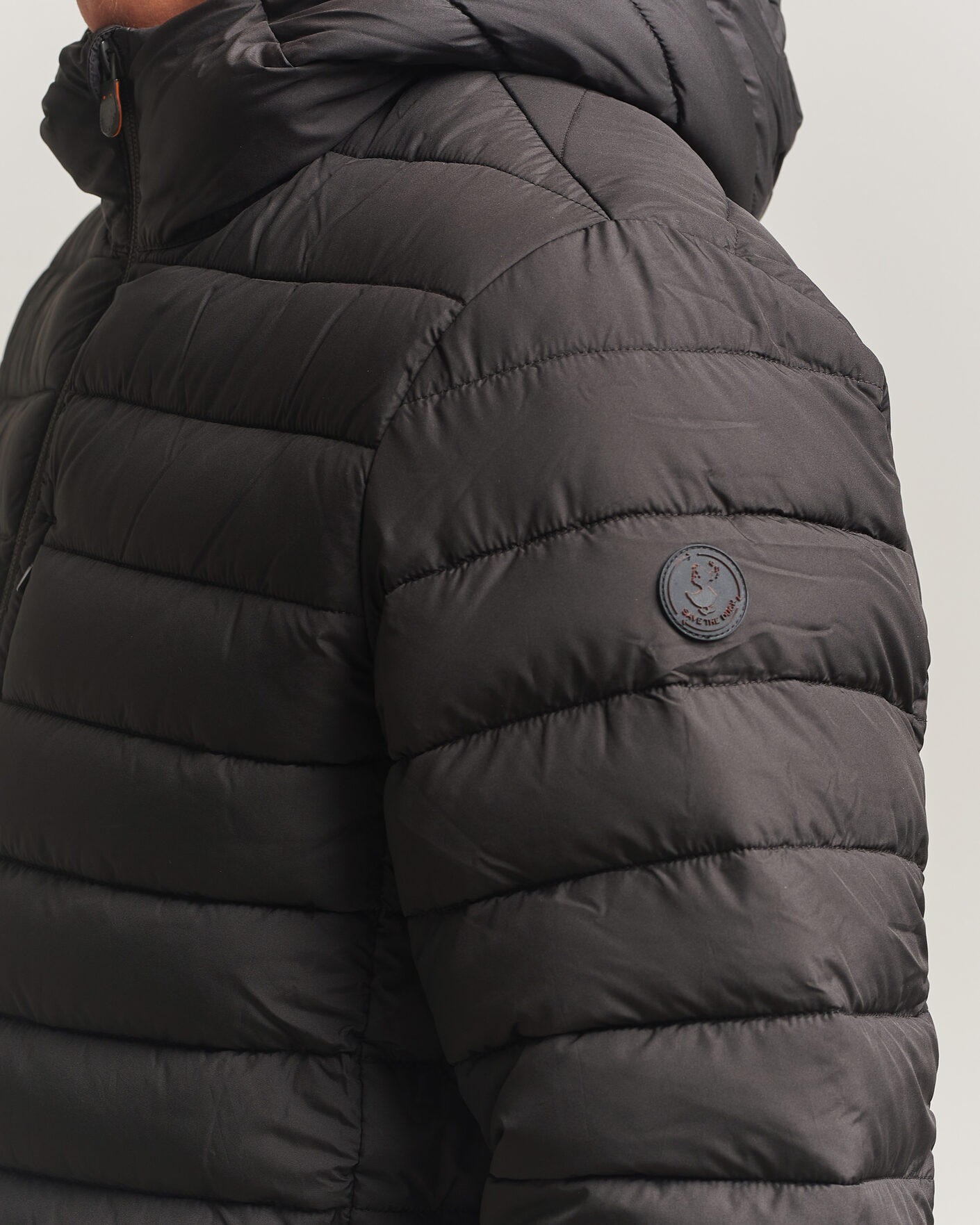 Herre | Jakker | Save The Duck | Juncus Matt Lightweight Hood Jacket Brown Black