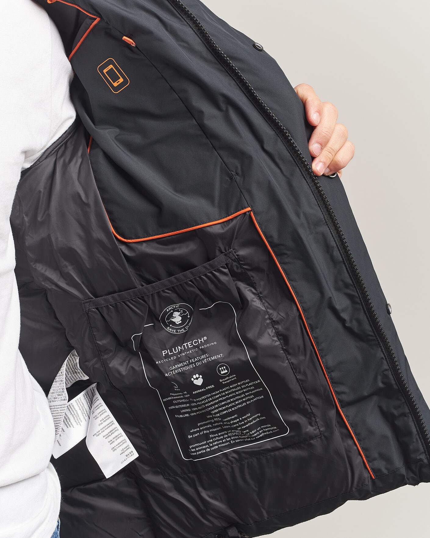 Herre | Jakker | Save The Duck | Espel Short Arctic Parka Black