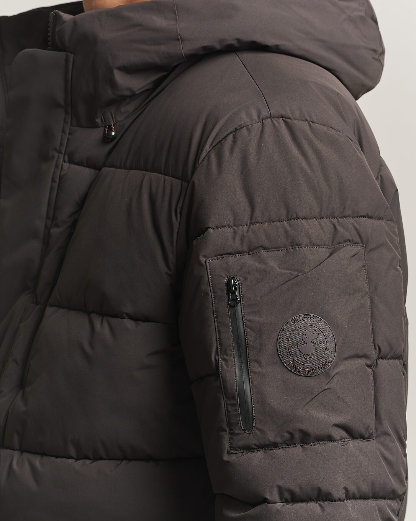 Herre | Jakker | Save The Duck | Espel Short Arctic Parka Brown Black