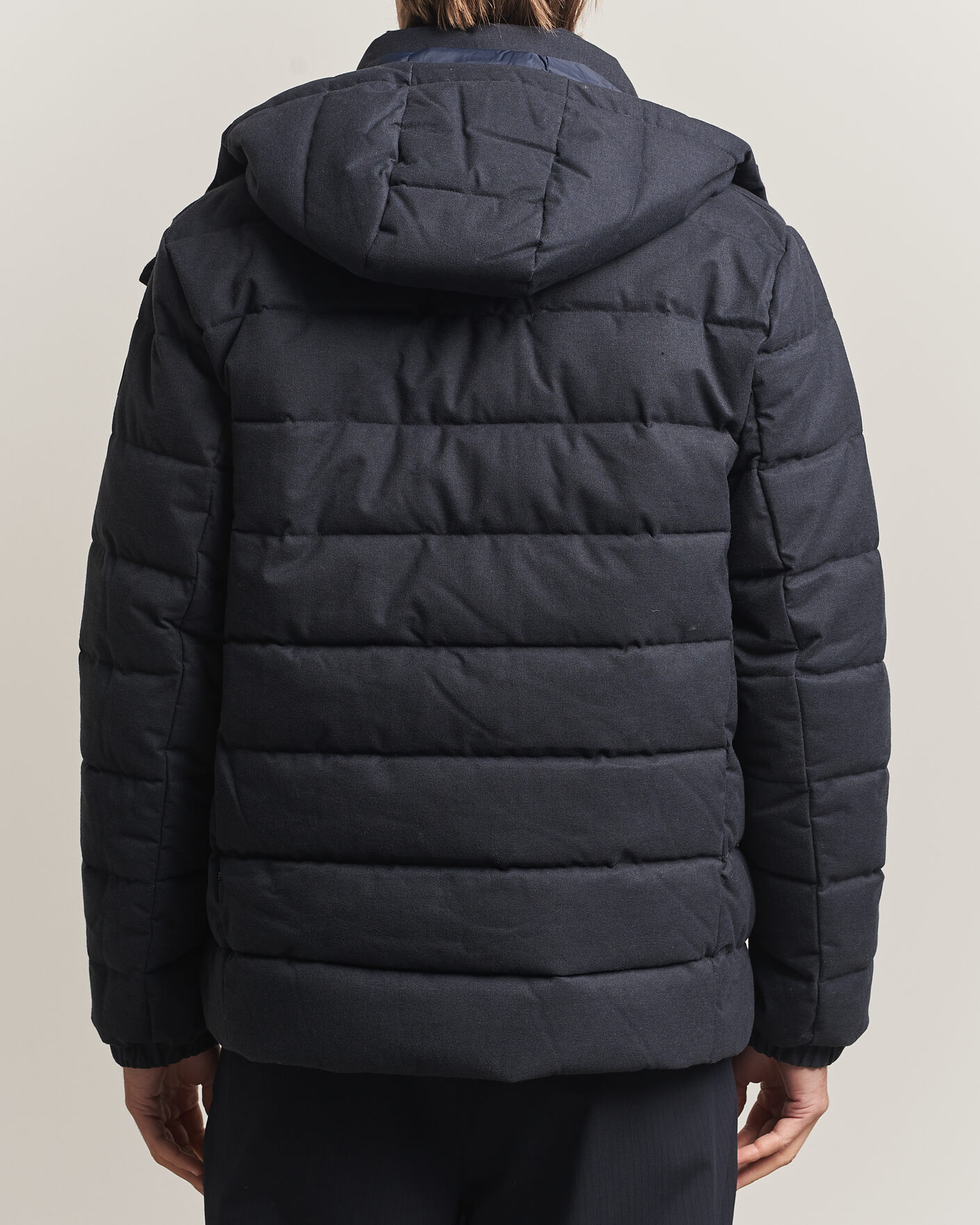 Herre | Jakker | Save The Duck | Constantin Padded Flannel Jacket Navy Blue Melange