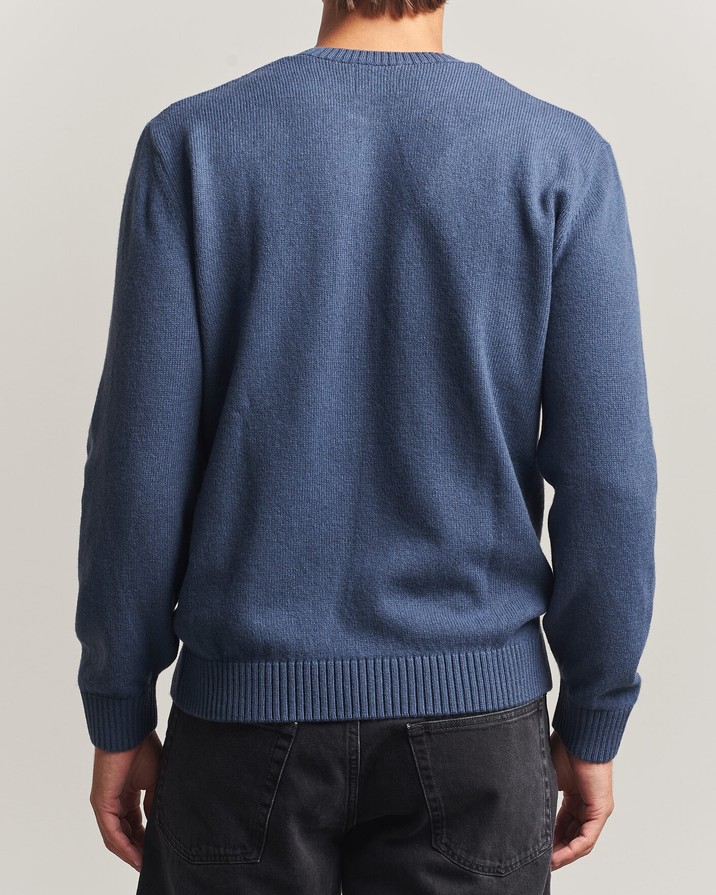 Herre | Gensere | Colorful Standard | Classic Merino Wool Crew Neck Petrol Blue