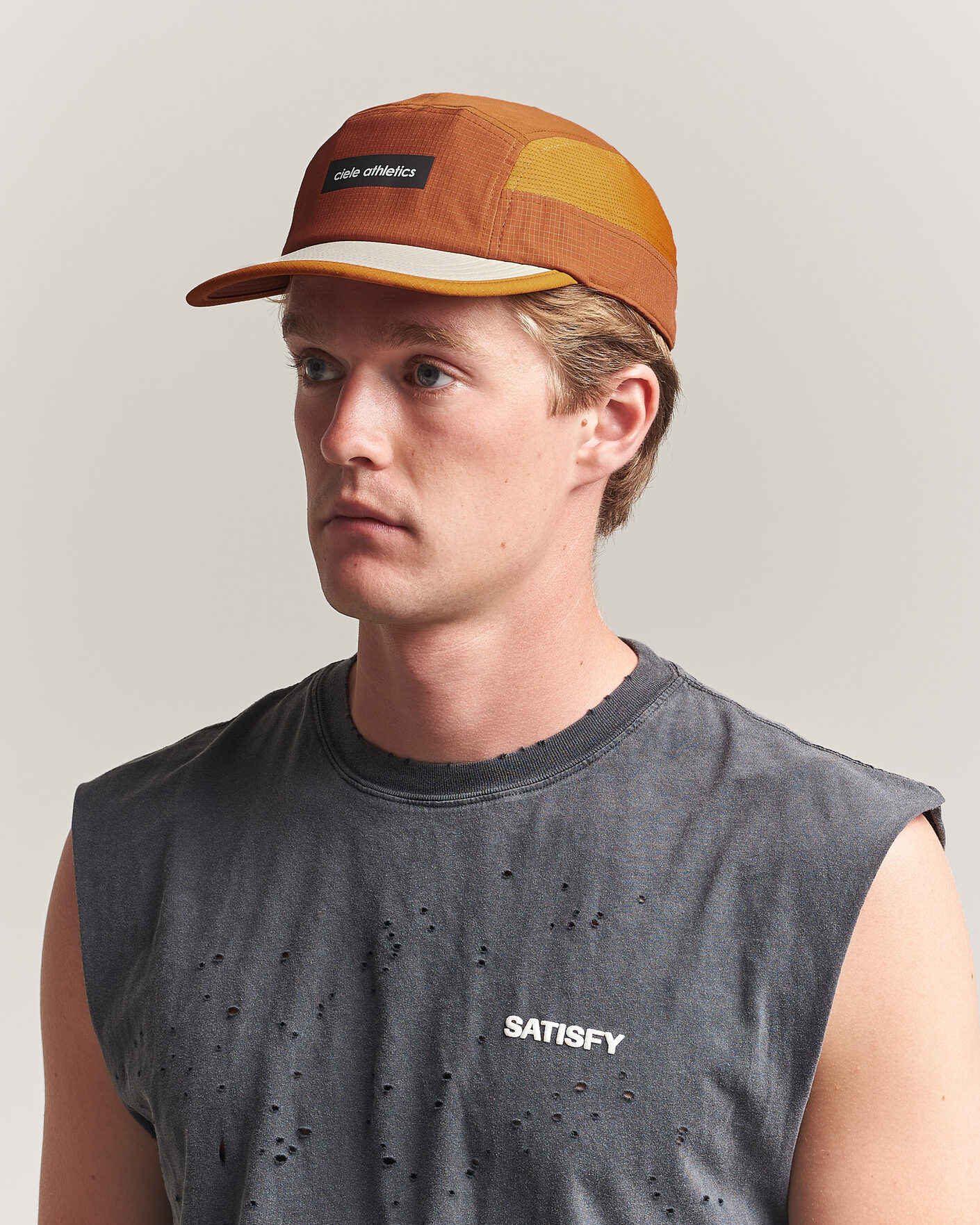 Herre | Hatter og capser | Ciele | GOCap Field Running Cap Gingerbread Sunset