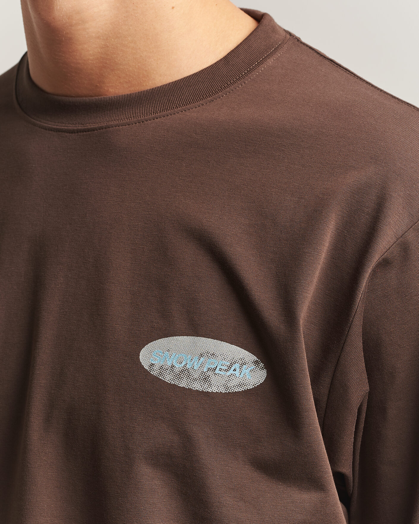 Herre | T-Shirts | Snow Peak | Campscape L/S T-Shirt Brown