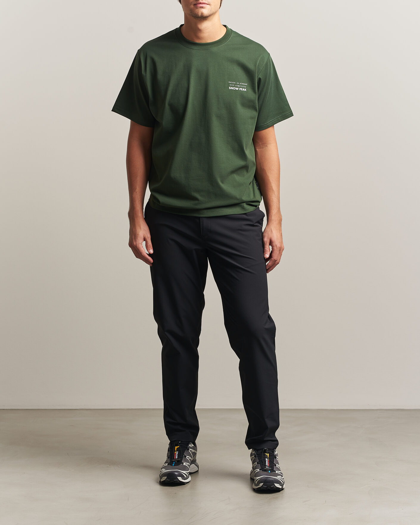 Herre | T-Shirts | Snow Peak | Elemental Balance T-Shirt Dark Green
