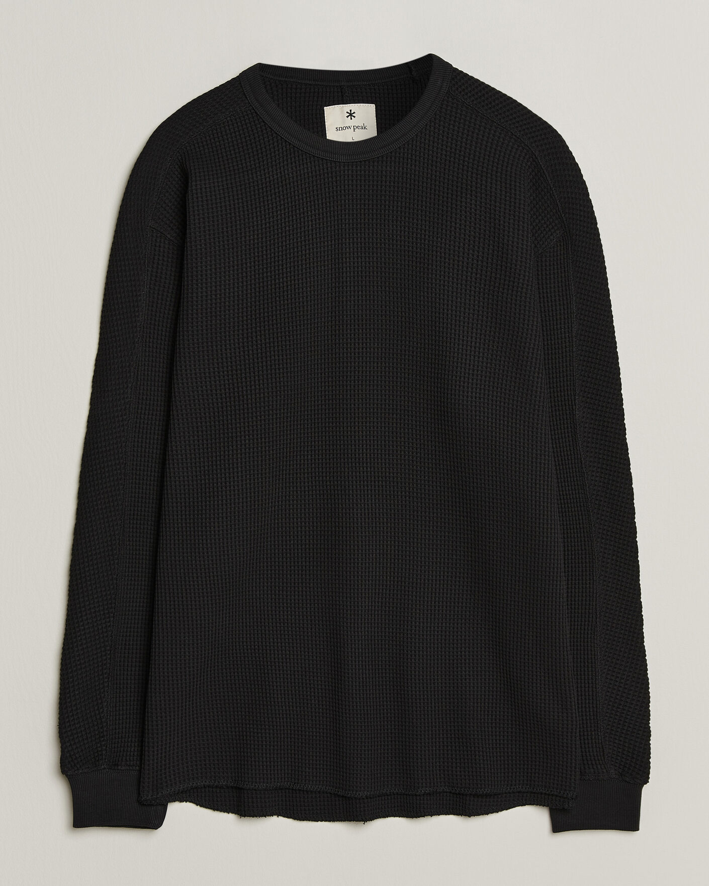 Herre | Gensere | Snow Peak | Heavyweight Waffle Pullover Black