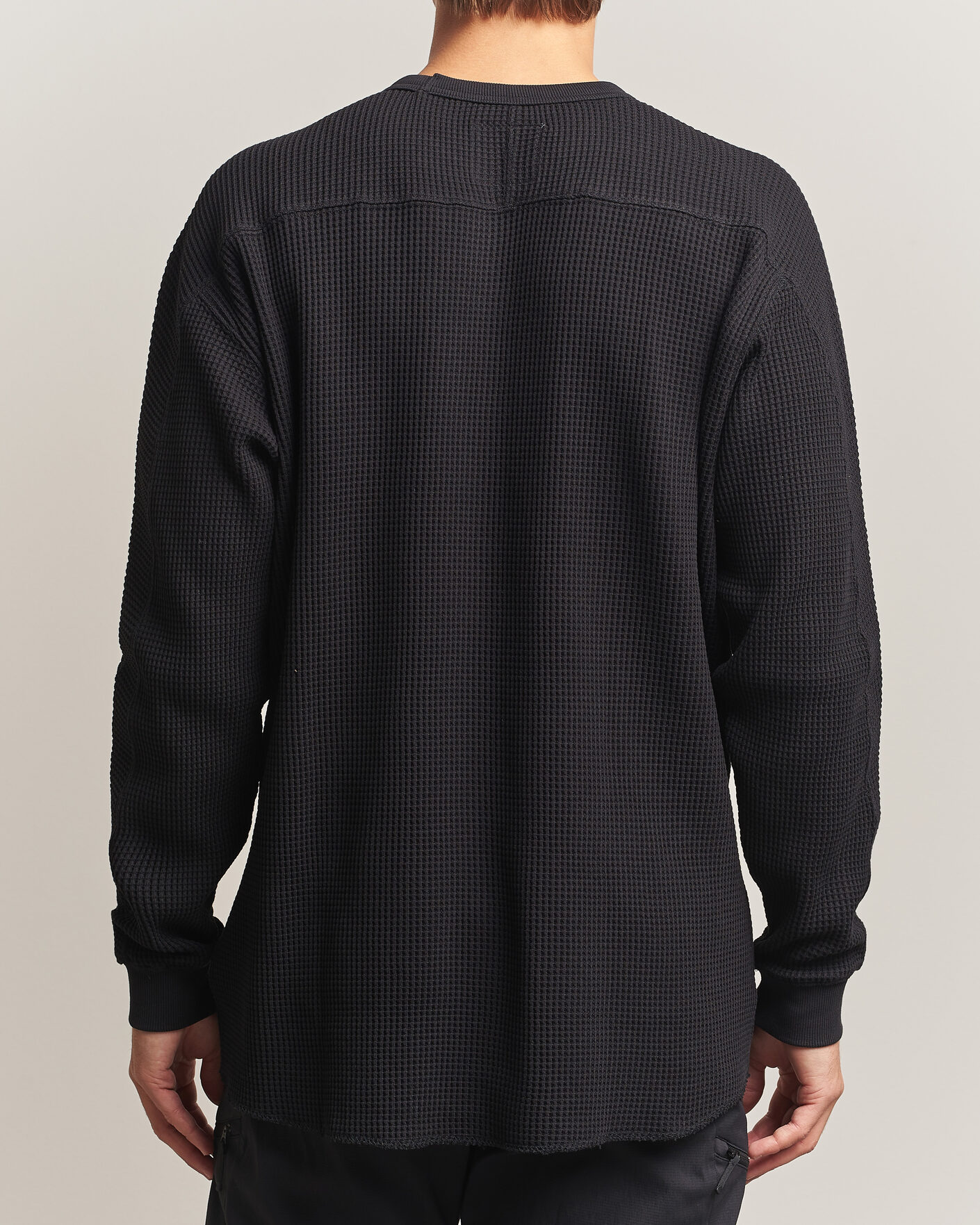 Herre | Gensere | Snow Peak | Heavyweight Waffle Pullover Black