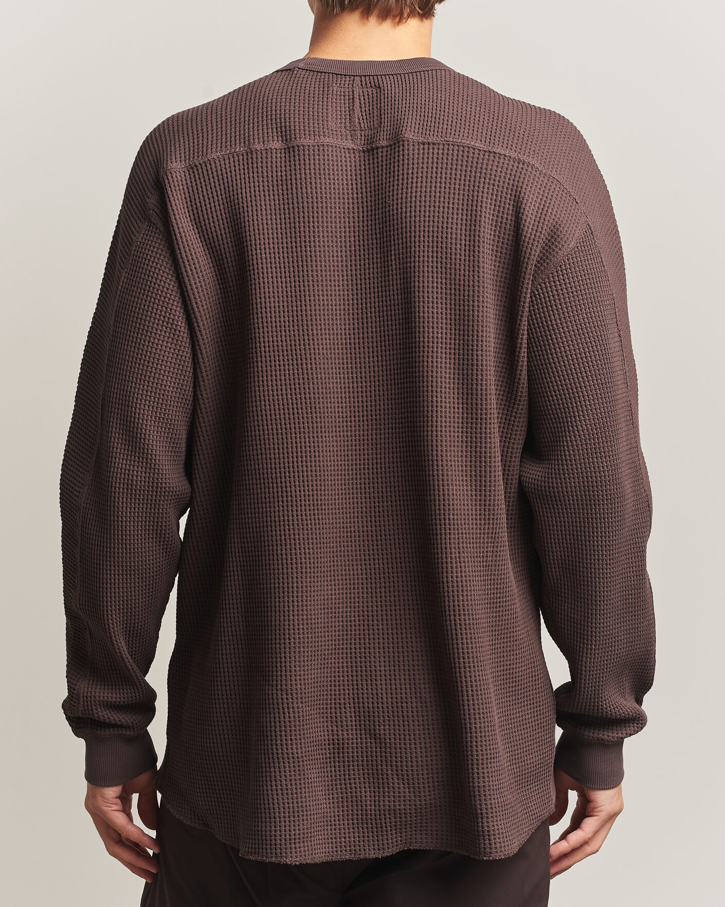 Herre | Gensere | Snow Peak | Heavyweight Waffle Pullover Dark Brown