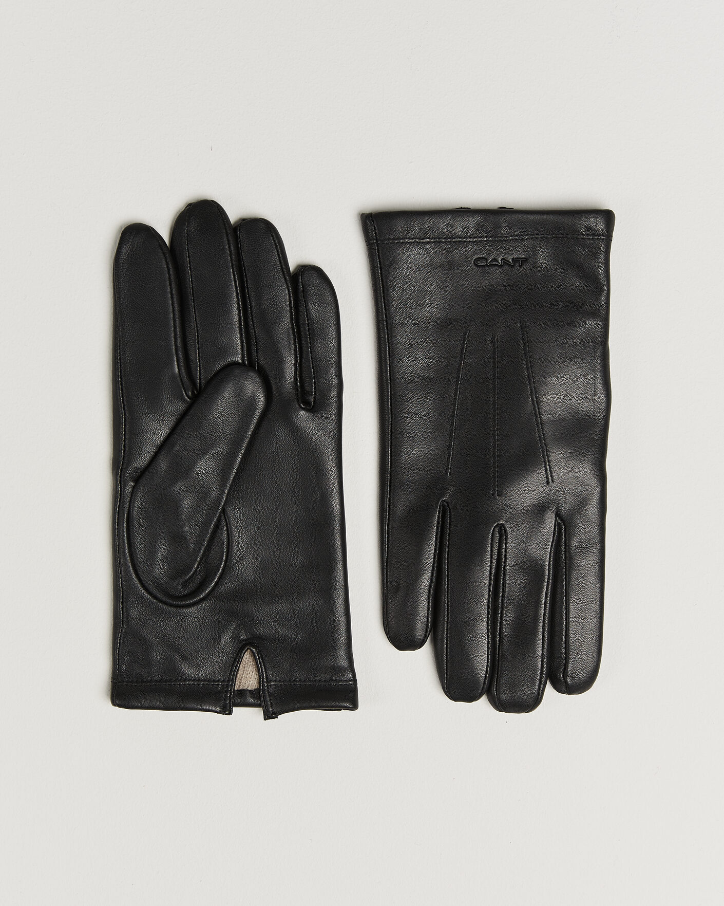 Herre | Hansker | Gant | Cashmere Lined Leather Glove Black