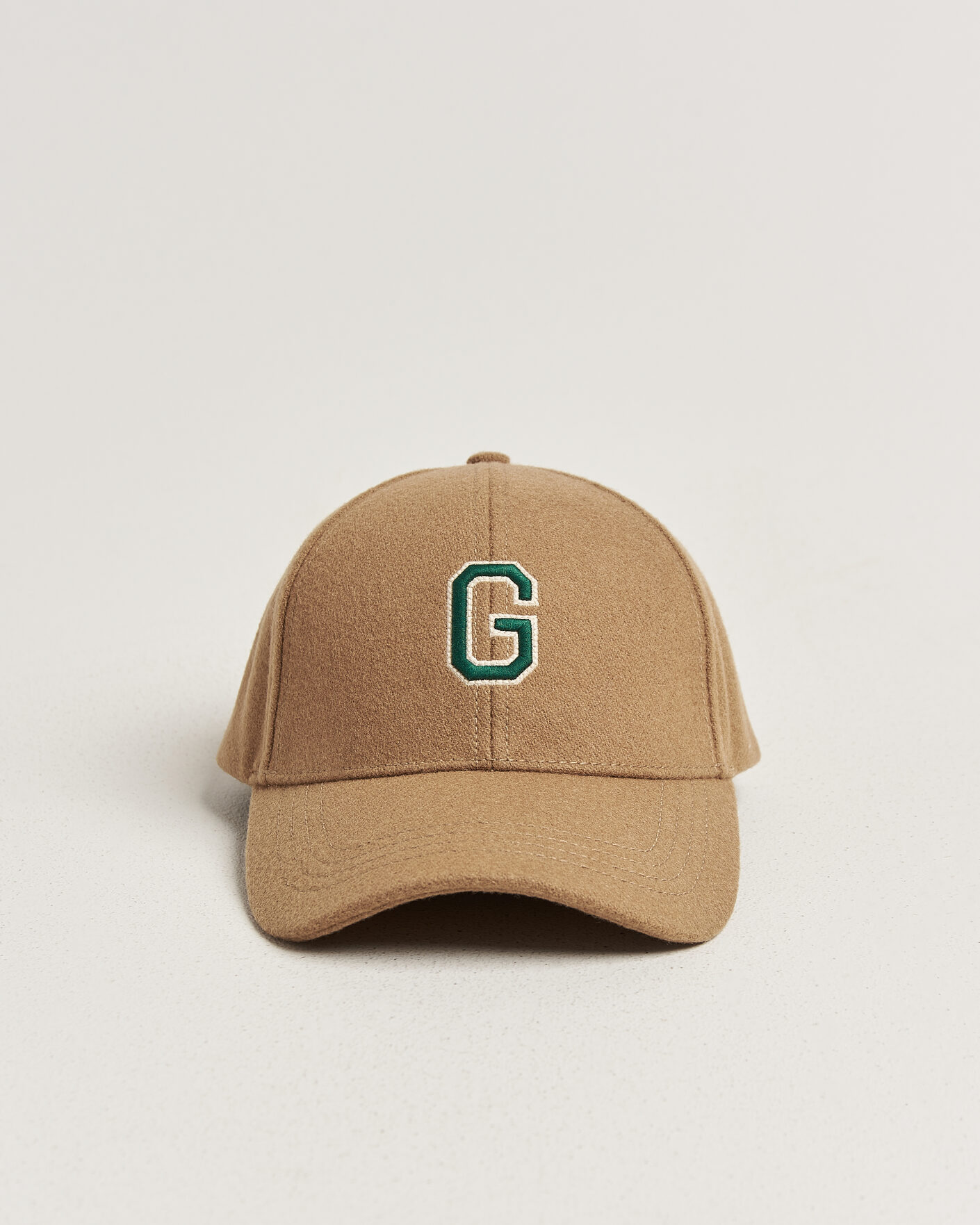 Herre | Hatter og capser | Gant | G Badge Wool Melton Cap Autumn Yellow
