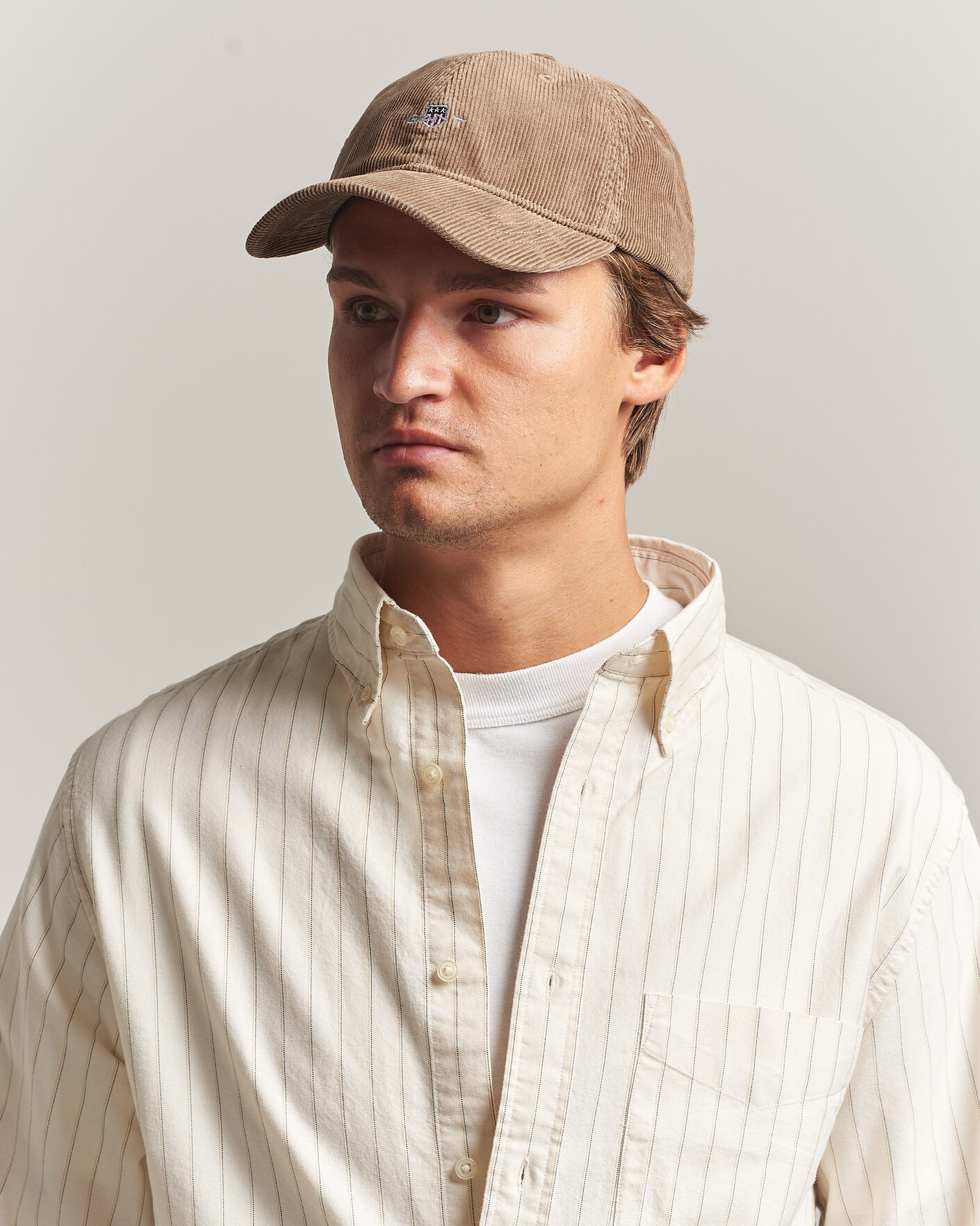 Herre | Hatter og capser | Gant | Corduroy Cap Warm Khaki