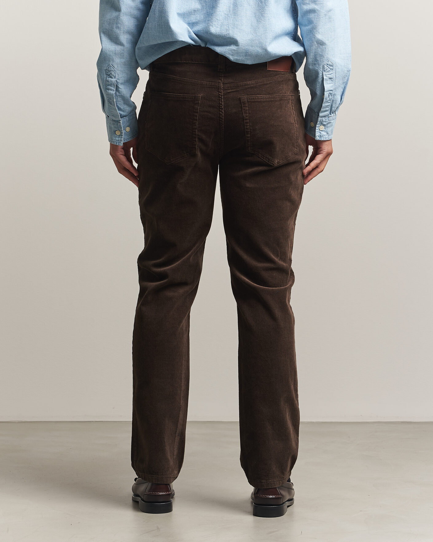 Herre | Bukser | Gant | Regular Fit Corduroy 5-Pocket Pants Black Brown
