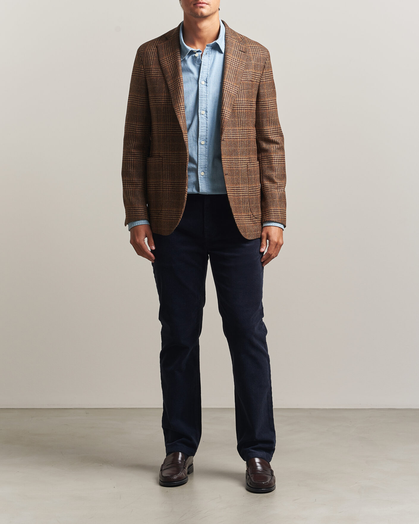 Herre | Bukser | Gant | Regular Fit Corduroy 5-Pocket Pants Evening Blue