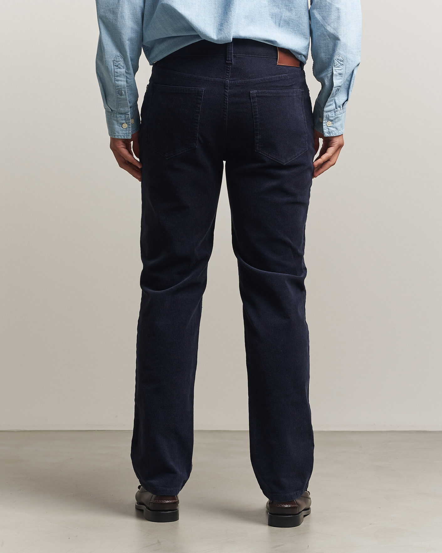 Herre | Bukser | Gant | Regular Fit Corduroy 5-Pocket Pants Evening Blue