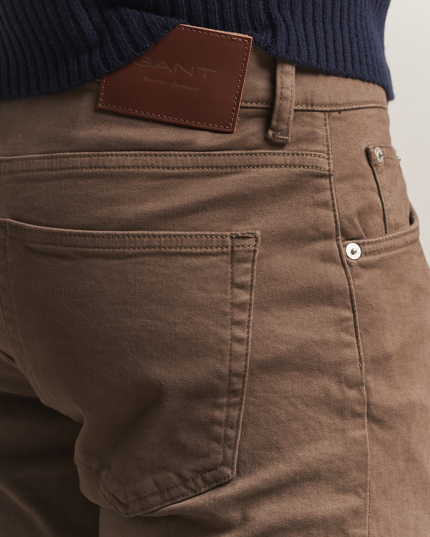 Herre | Bukser | Gant | Regular Fit Moleskin 5-Pocket Pants Faded Taupe