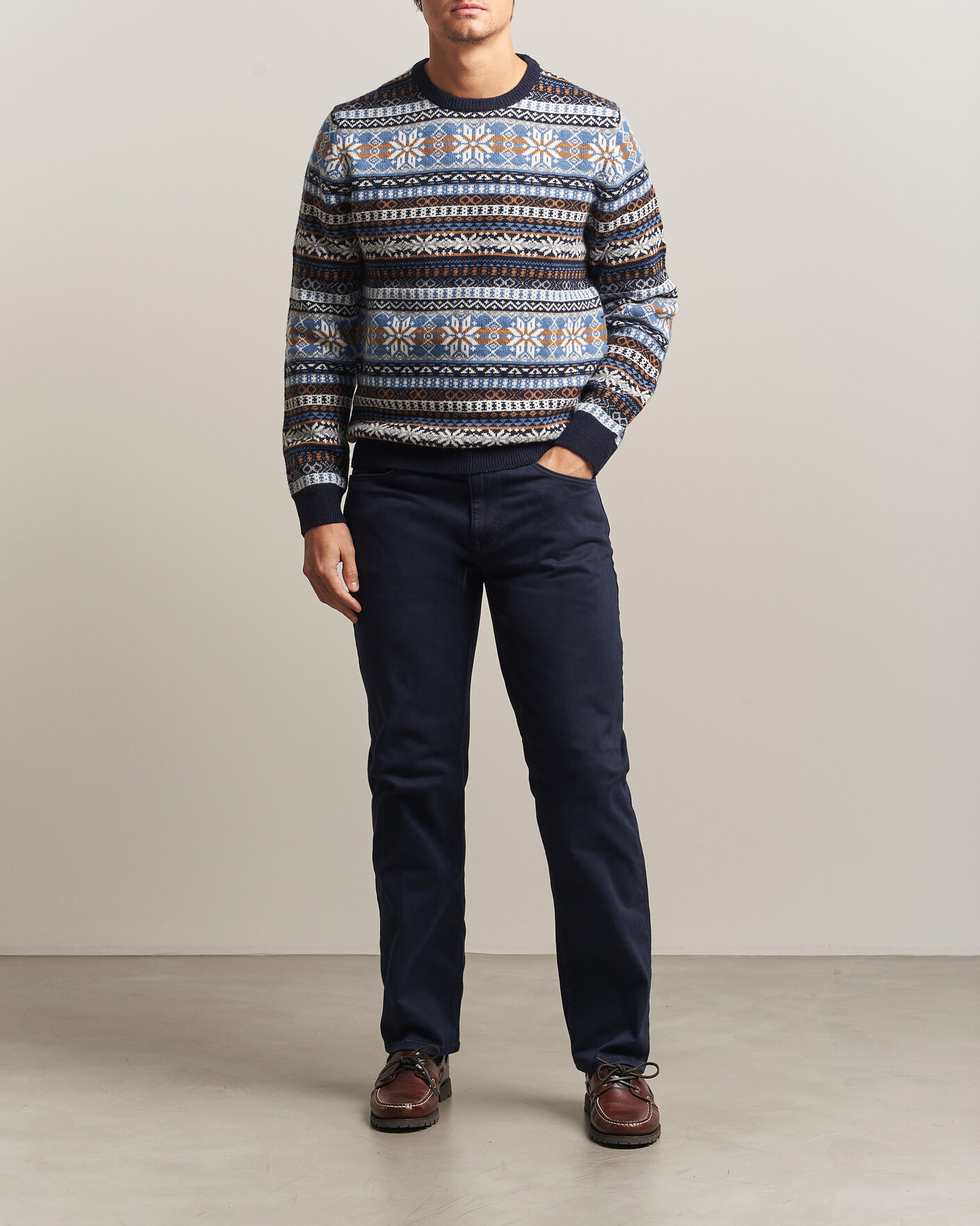 Herre | Bukser | Gant | Regular Fit Moleskin 5-Pocket Pants Evening Blue