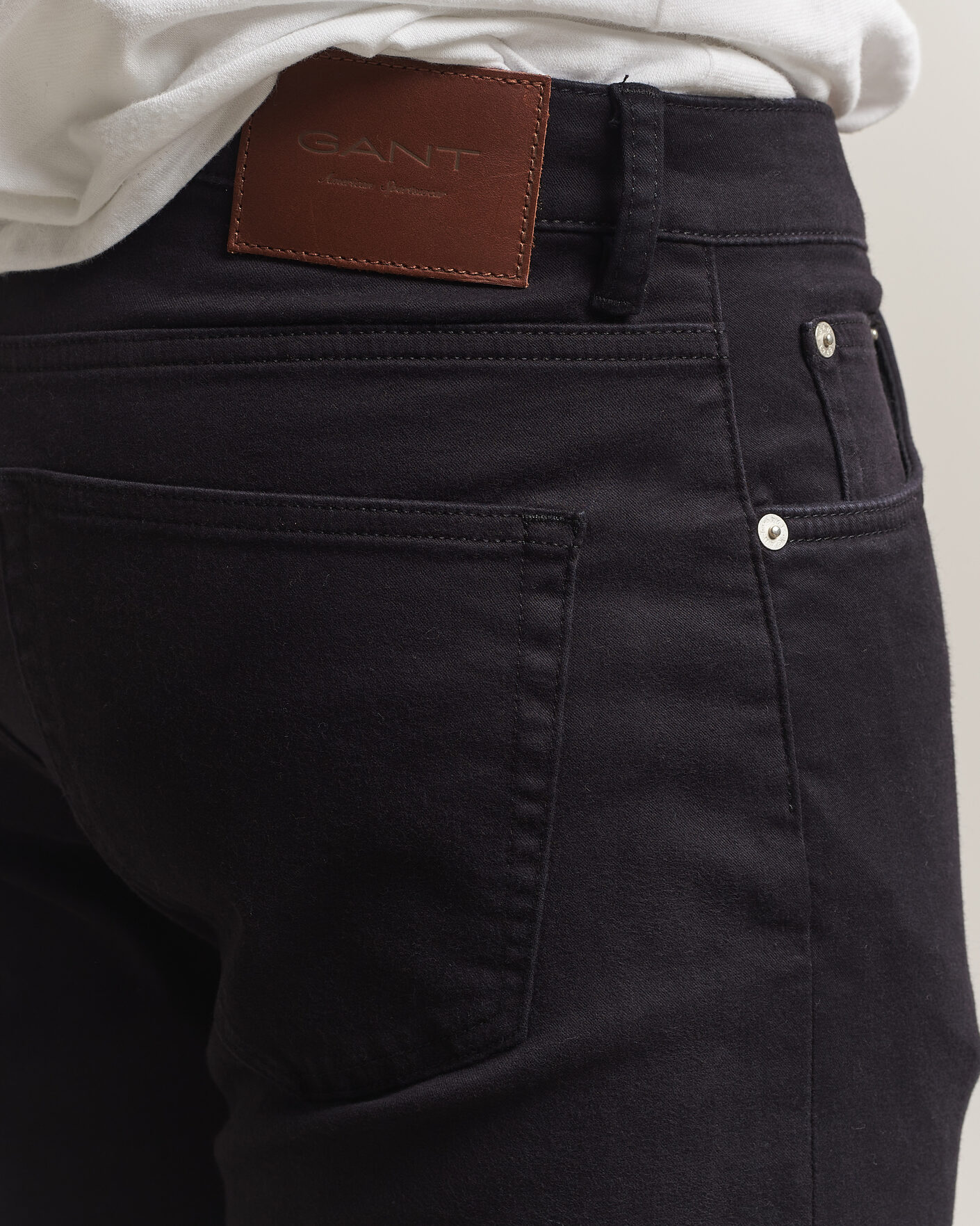 Herre | Bukser | Gant | Regular Fit Moleskin 5-Pocket Pants Black