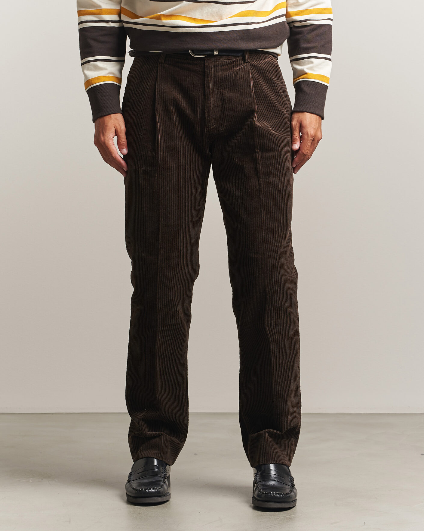 Herre | Bukser | Gant | Corduroy Trousers Black Brown