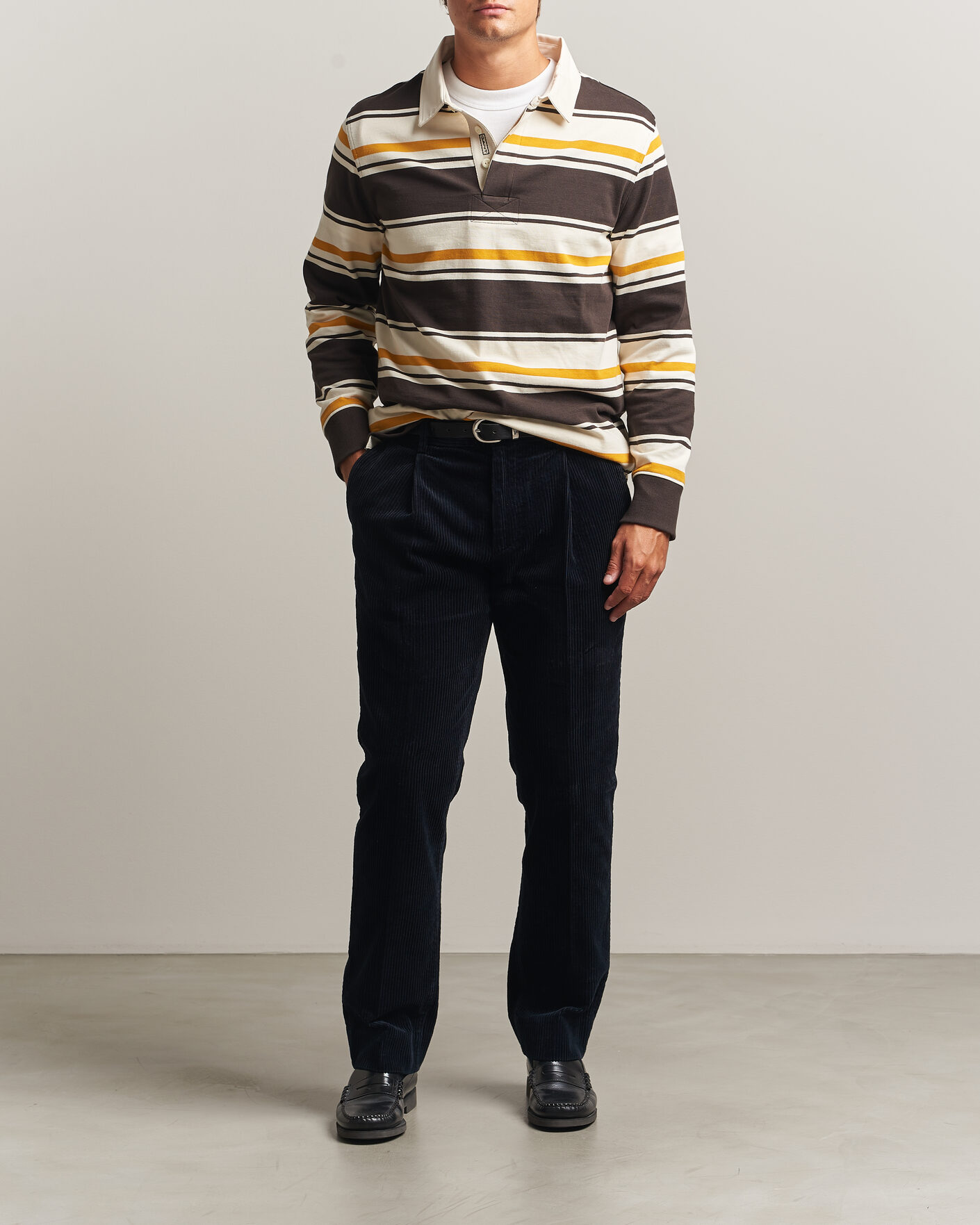 Herre | Bukser | Gant | Corduroy Trousers Evening Blue