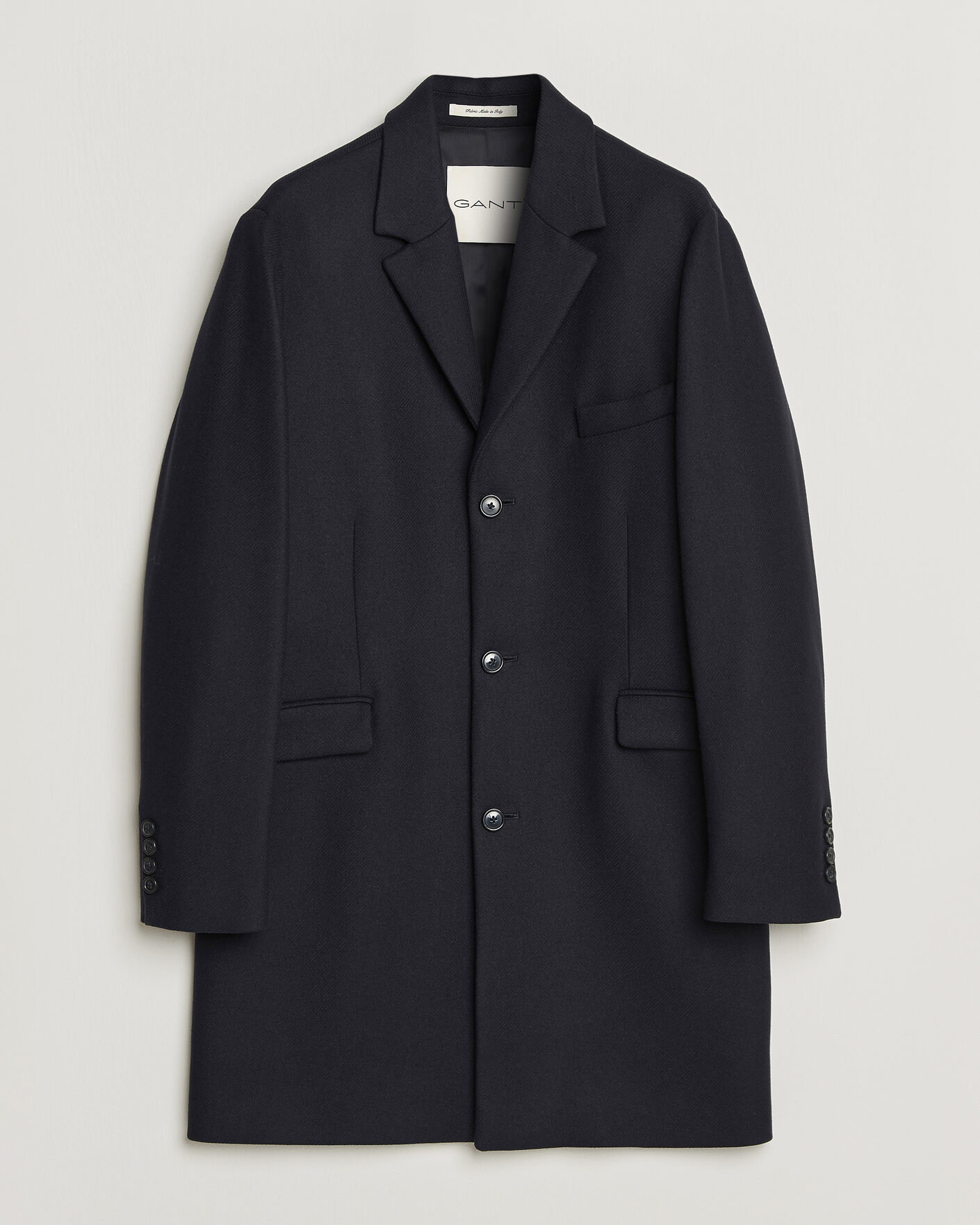 Herre | Jakker | Gant | Classic Wool/Cashmere Coat Evening Blue