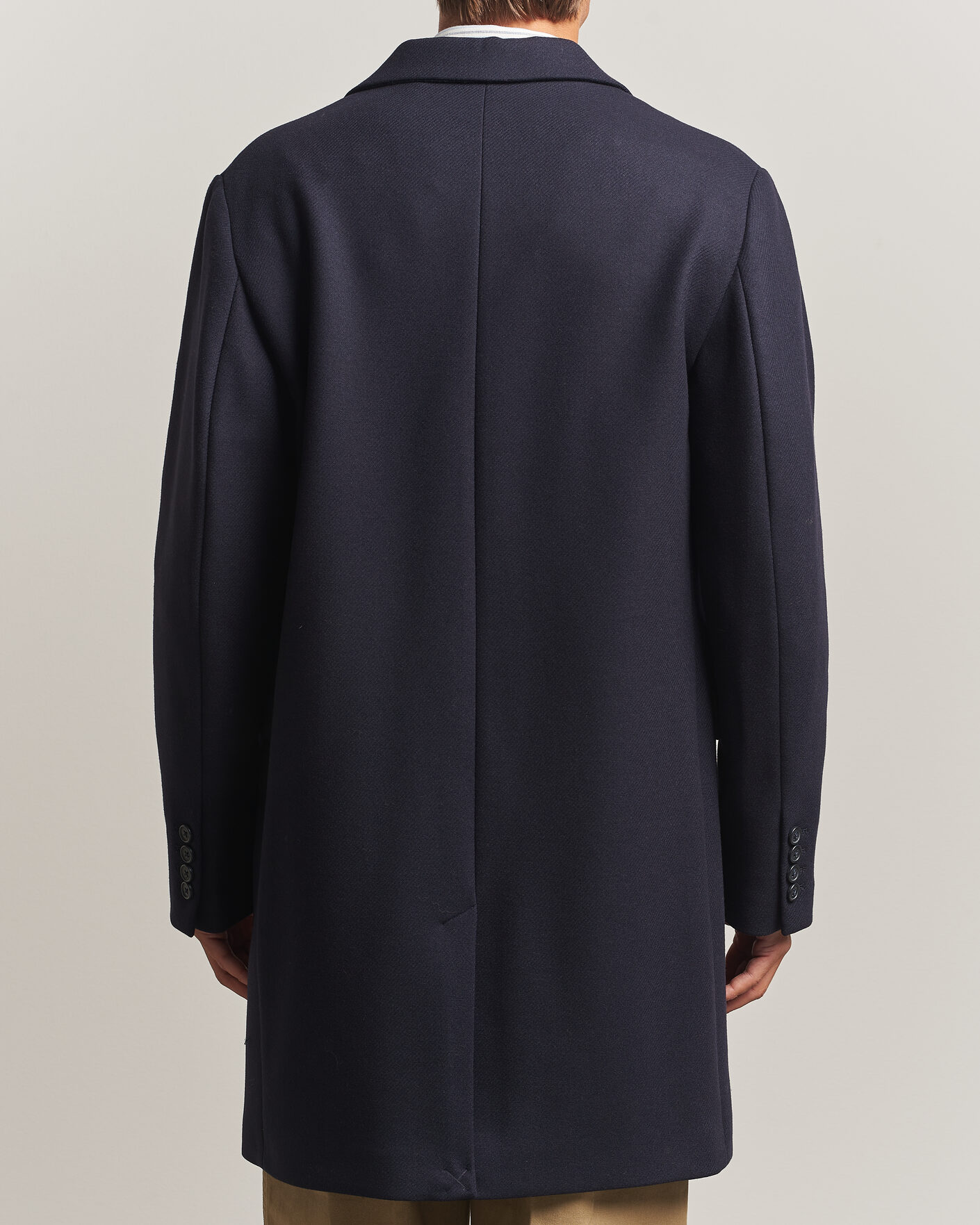 Herre | Jakker | Gant | Classic Wool/Cashmere Coat Evening Blue