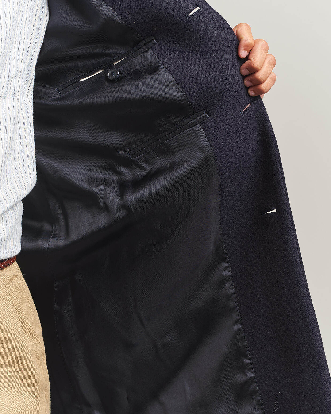 Herre | Jakker | Gant | Classic Wool/Cashmere Coat Evening Blue