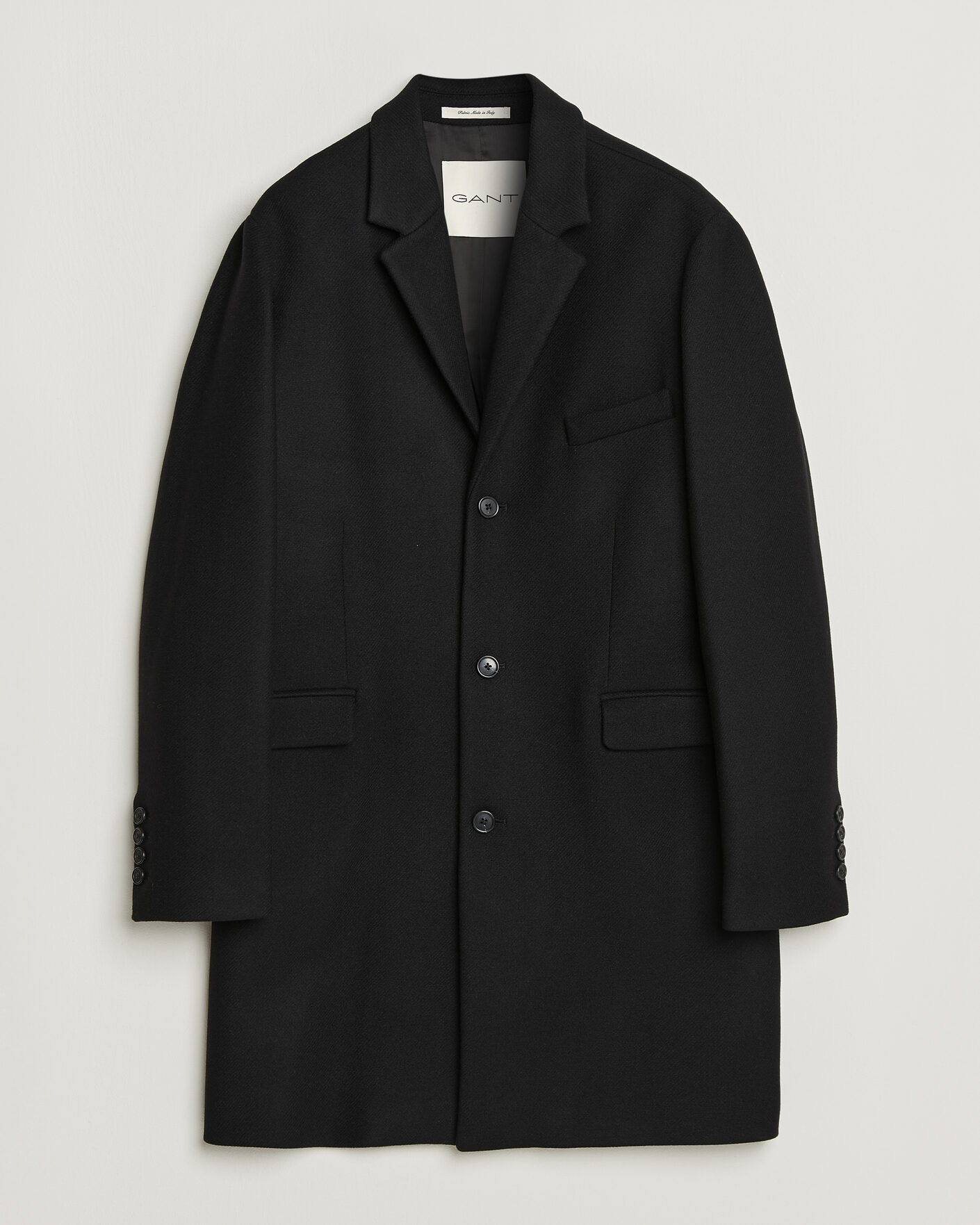 Herre | Jakker | Gant | Classic Wool/Cashmere Coat Black
