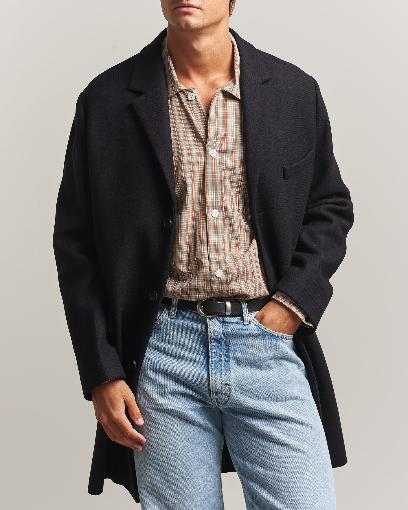 Herre | Jakker | Gant | Classic Wool/Cashmere Coat Black