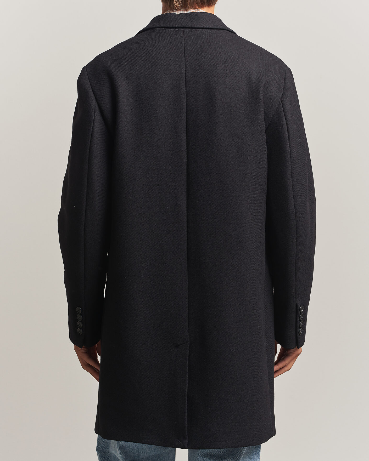 Herre | Jakker | Gant | Classic Wool/Cashmere Coat Black