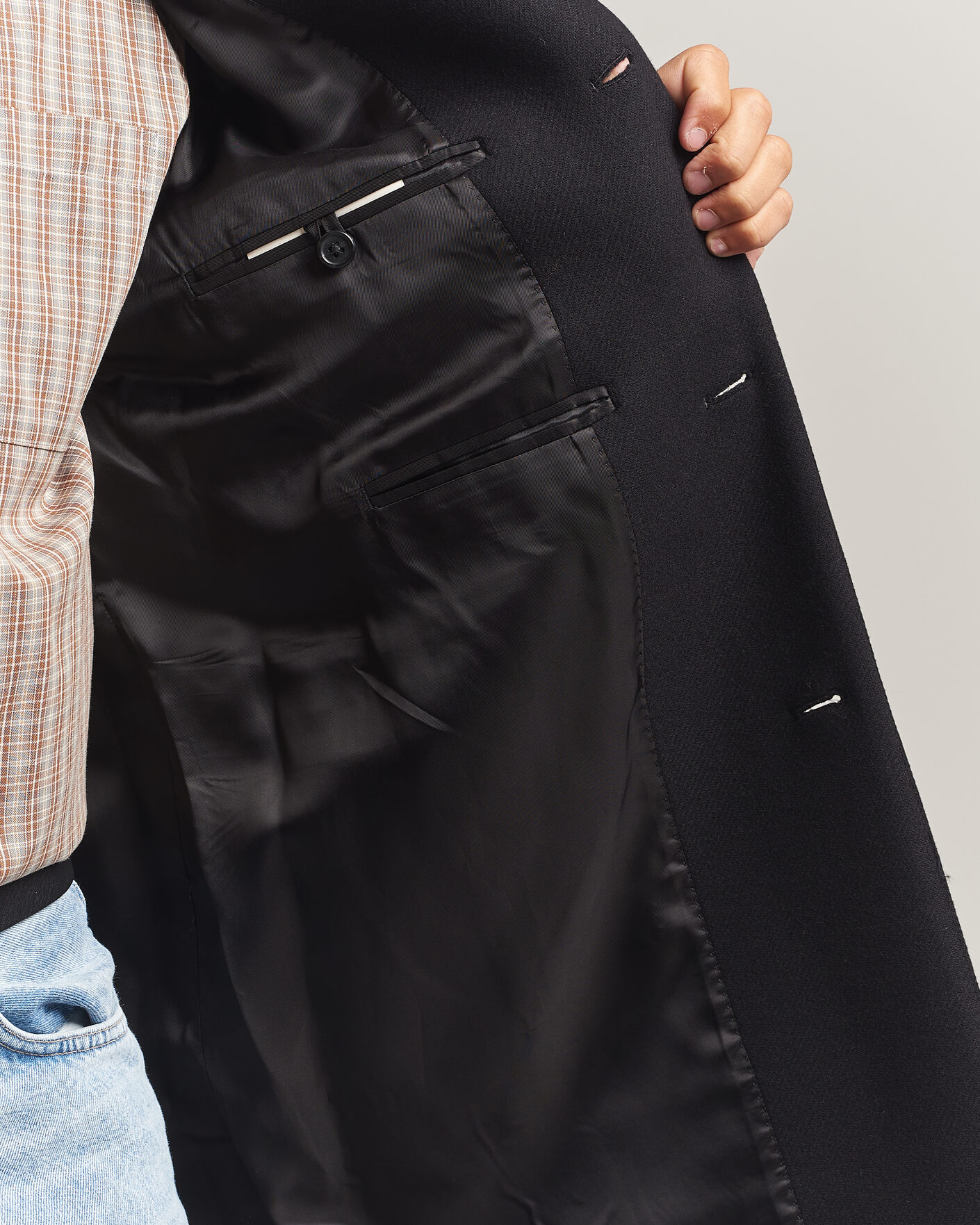 Herre | Jakker | Gant | Classic Wool/Cashmere Coat Black