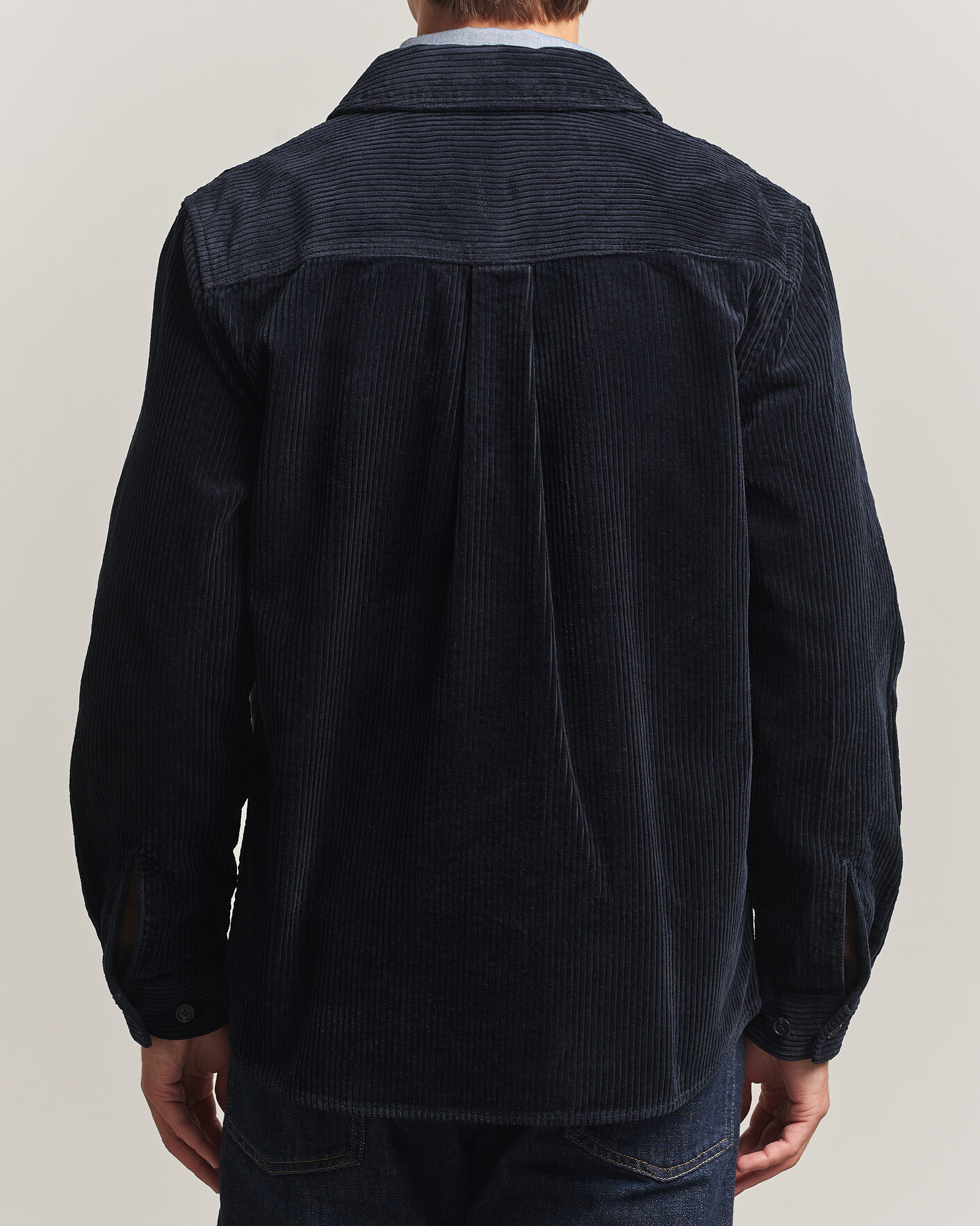 Herre | Skjorter | Gant | Regular Fit Corduroy Overshirt Evening Blue