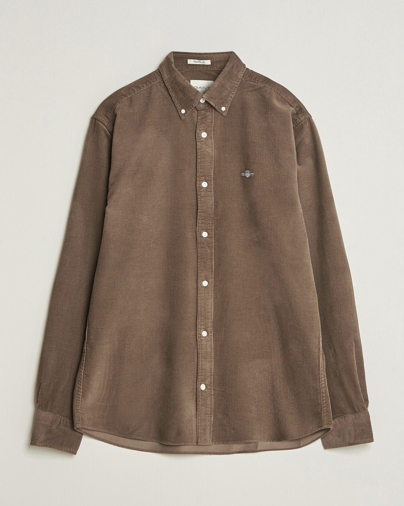 Herre | Skjorter | Gant | Regular Fit Corduroy Shirt Faded Taupe