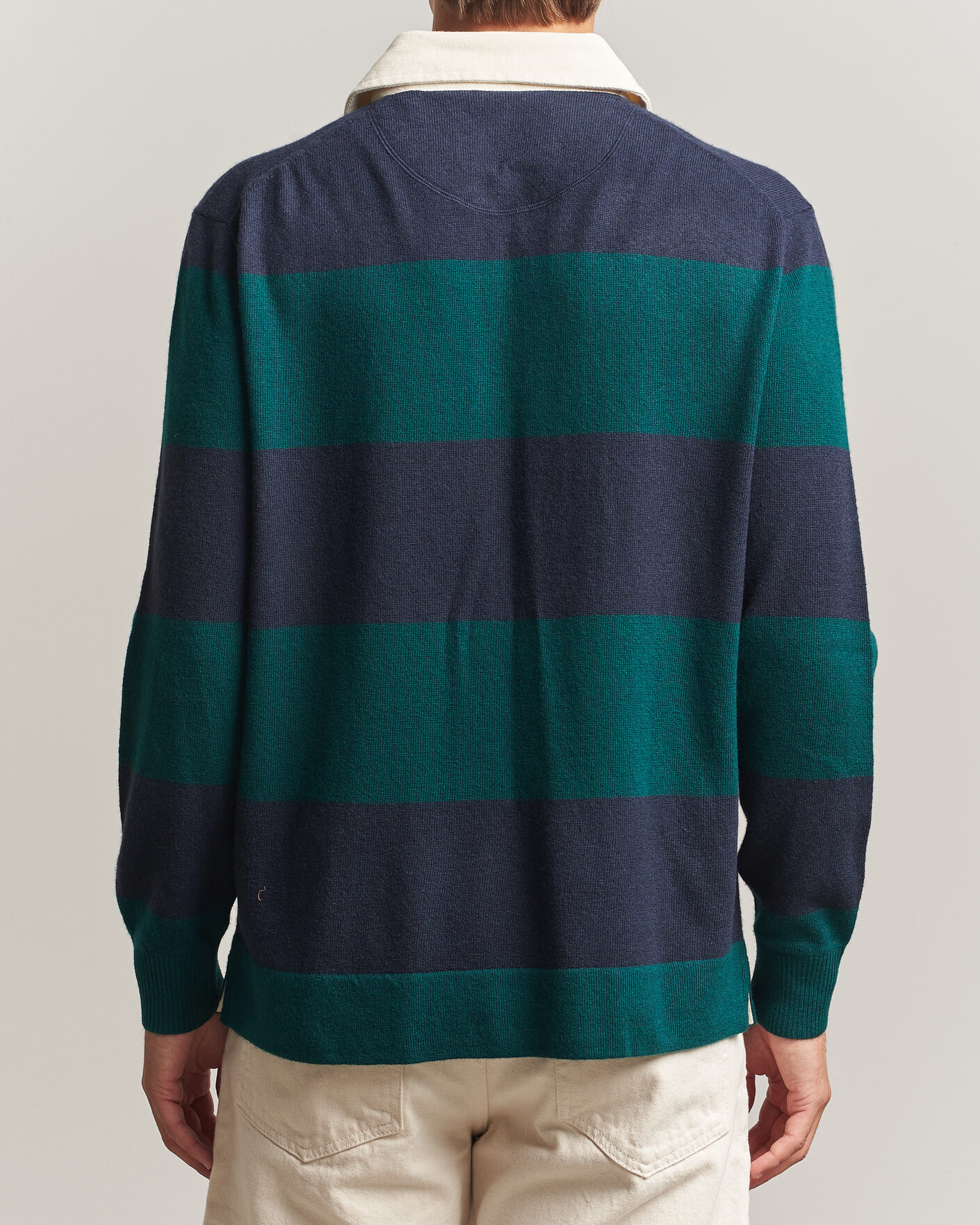 Herre | Gensere | Gant | Lambswool Barstriped Rugger Dark Emerald