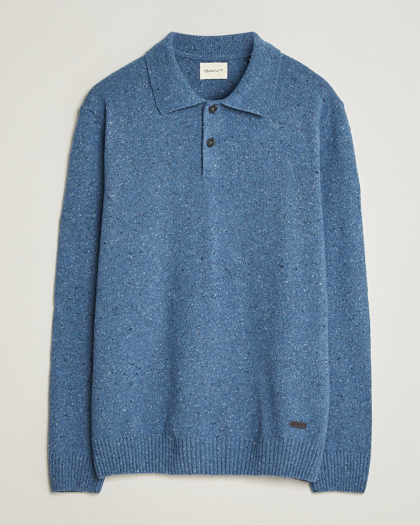 Herre | Gensere | Gant | Neps Wool Polo Blue Horizon