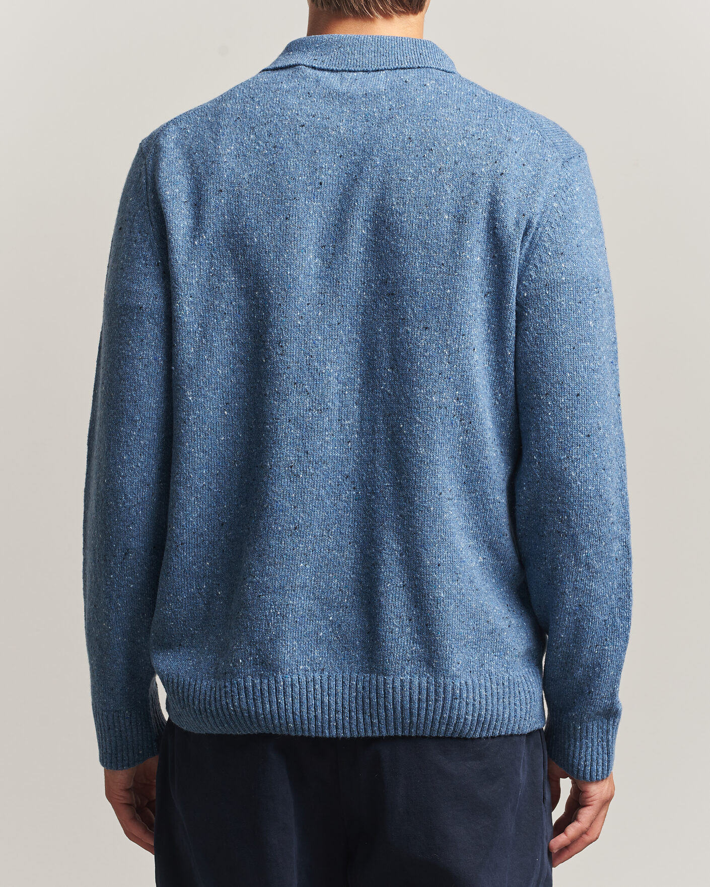 Herre | Gensere | Gant | Neps Wool Polo Blue Horizon