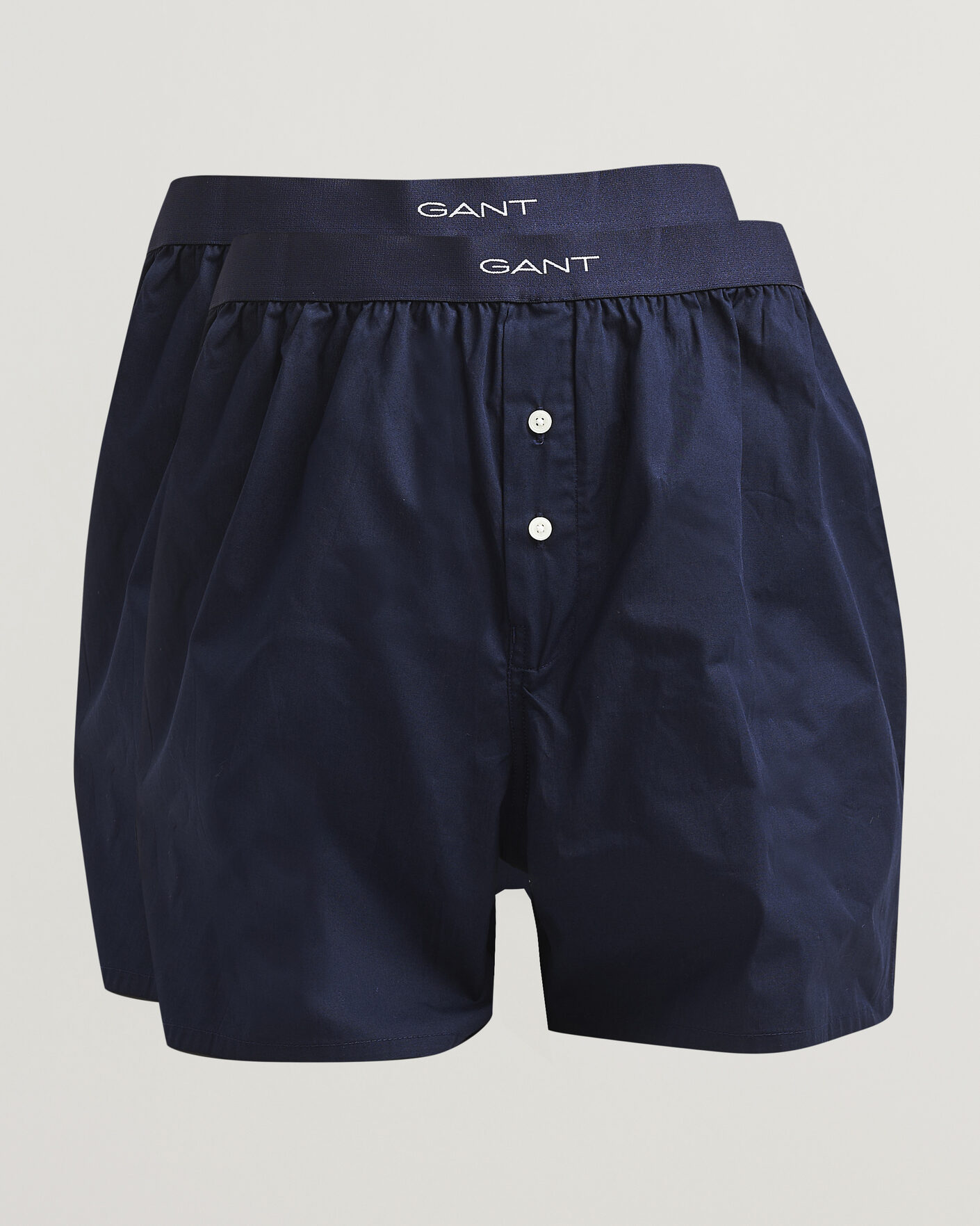 Herre | Undertøy | Gant | 2-Pack Woven Boxer Shorts Evening Blue