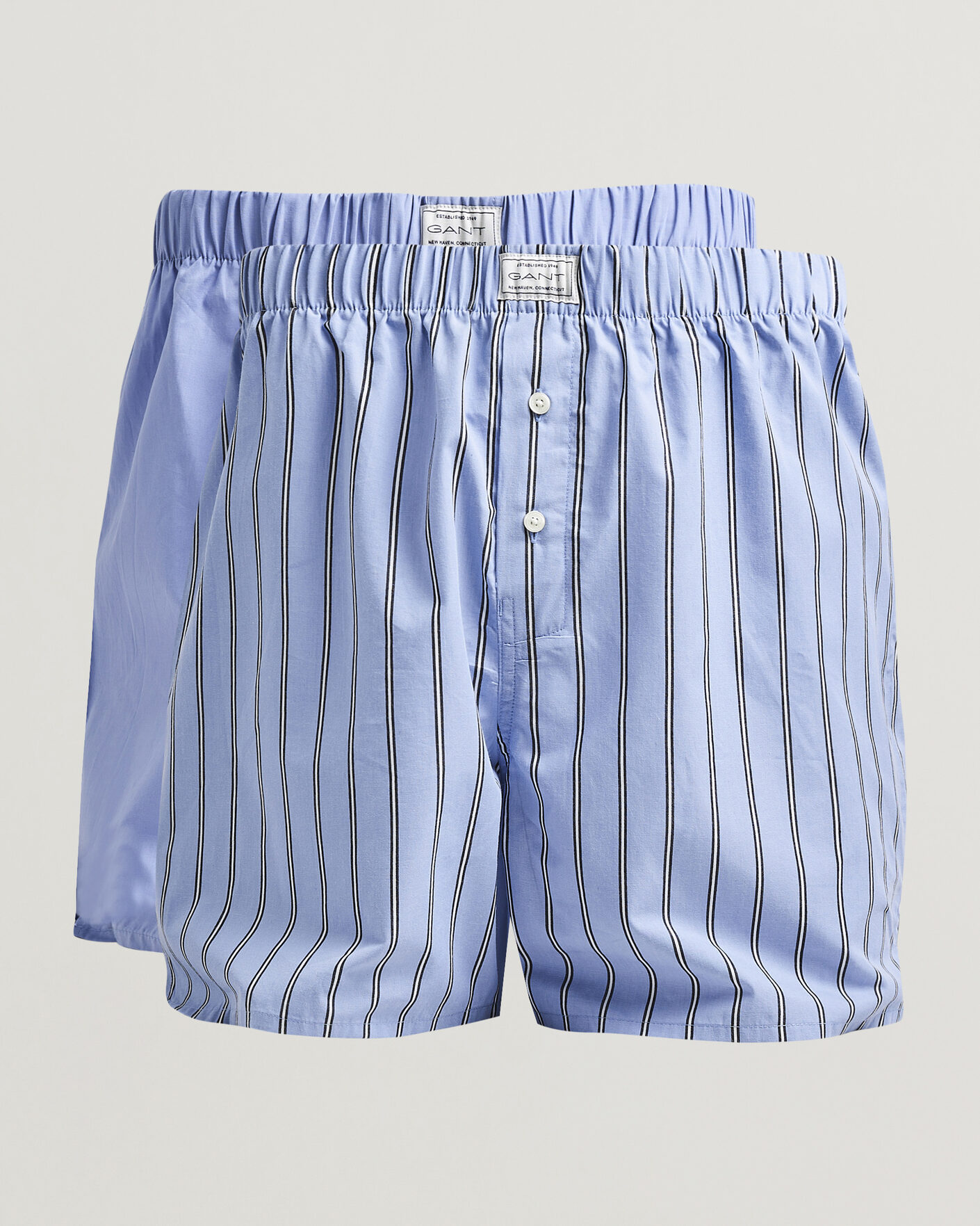 Herre | Undertøy | Gant | 2-Pack Woven Boxer Shorts Light Blue