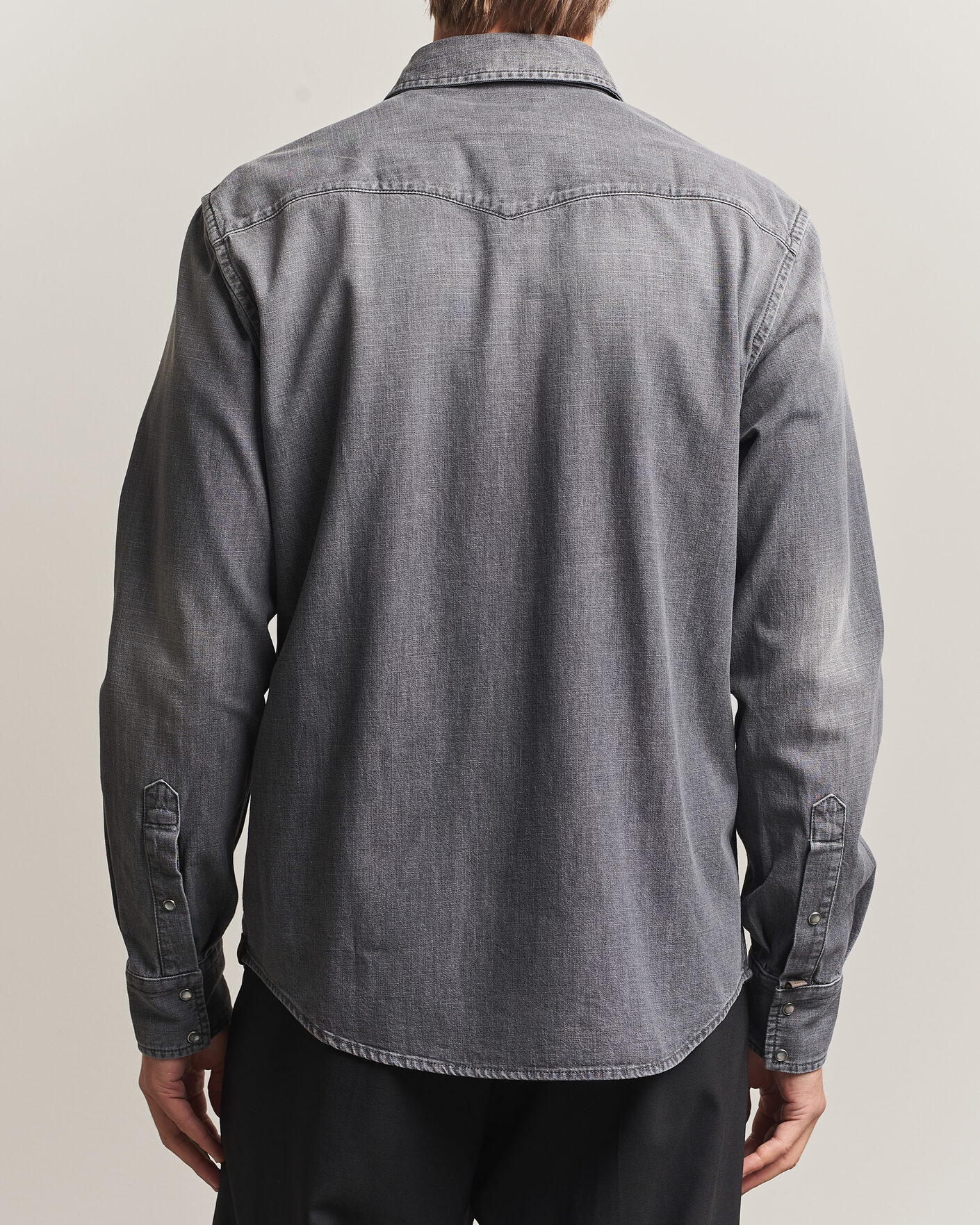 Herre | Skjorter | Jacob Cohën | Denim Western Pocket Overshirt Grey