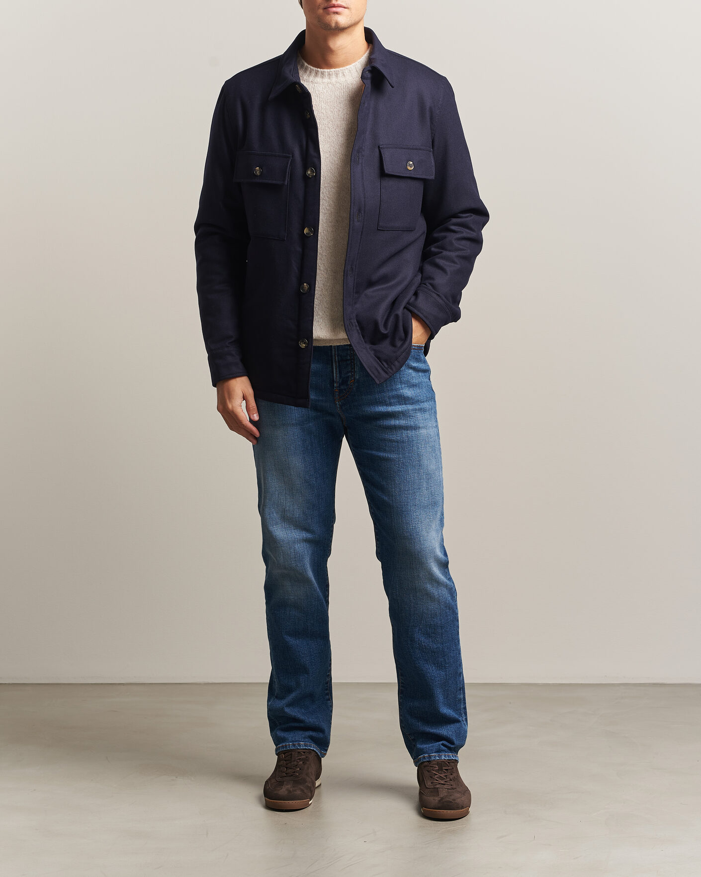 Herre | Jeans | Jacob Cohën | Edos Regular Straight Fit Jeans Mid Blue