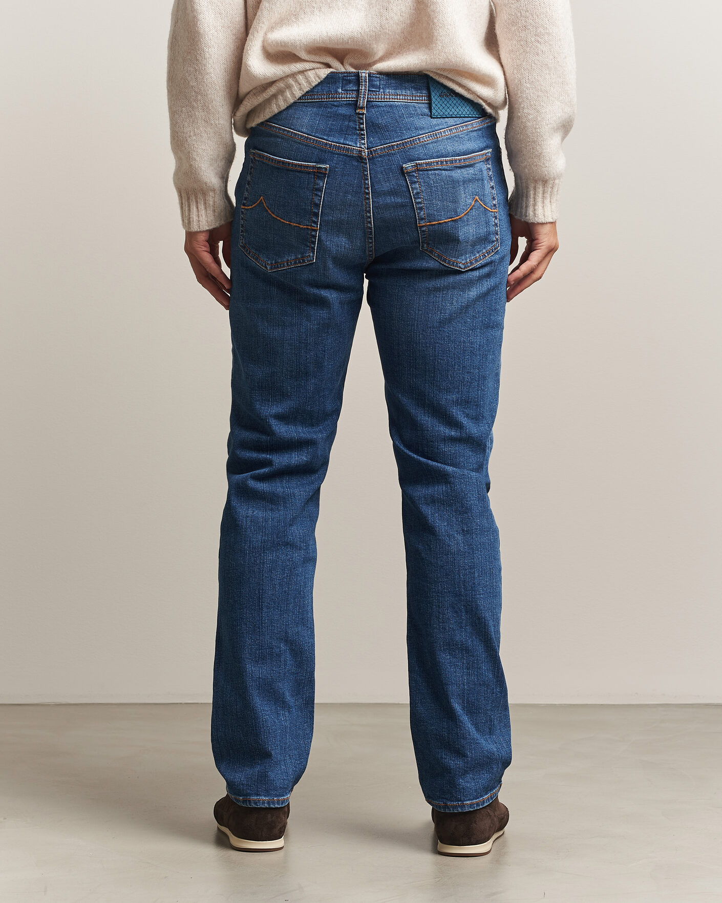 Herre | Jeans | Jacob Cohën | Edos Regular Straight Fit Jeans Mid Blue