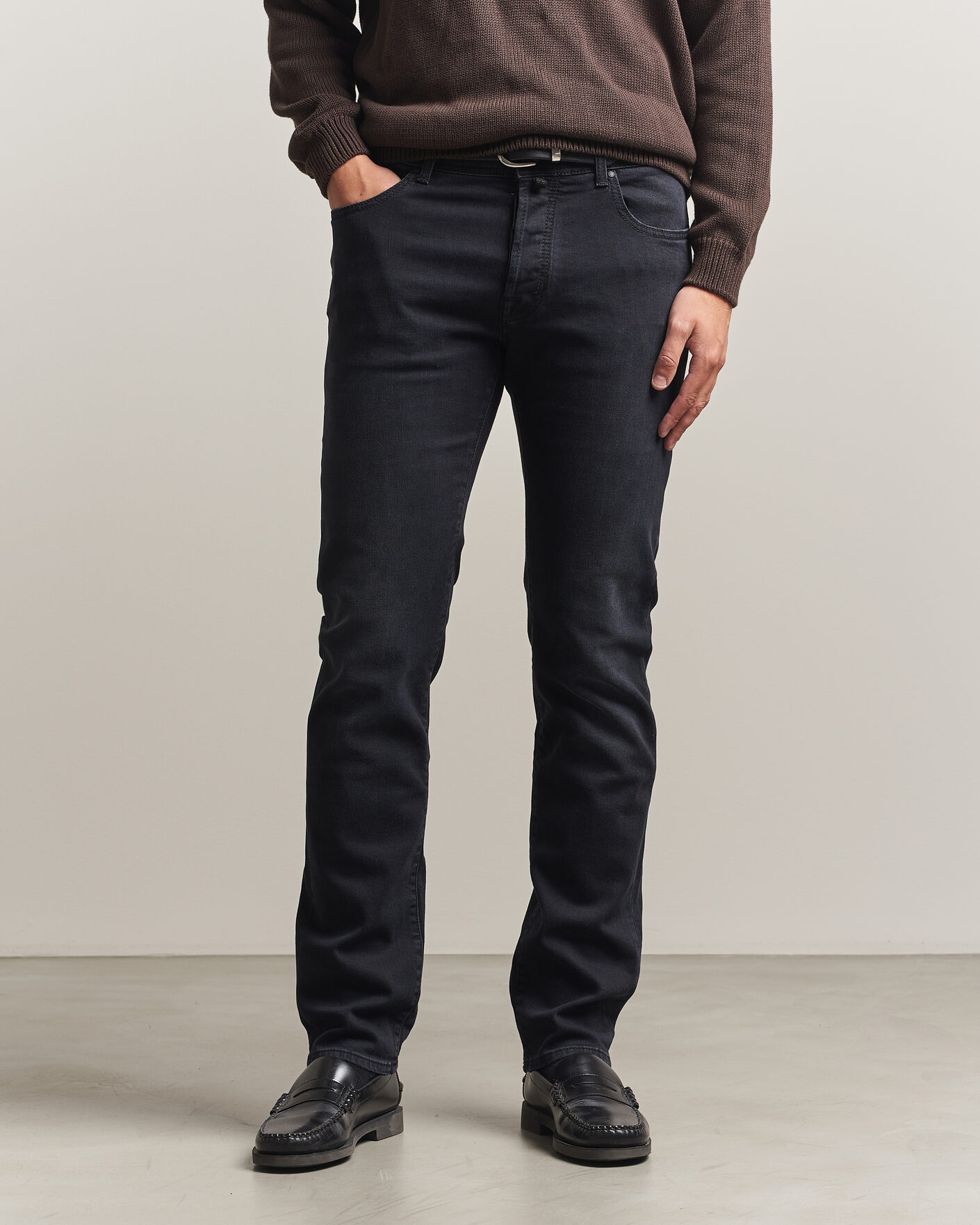 Herre | Jeans | Jacob Cohën | Bard Slim Fit Stretch Jeans Washed Black