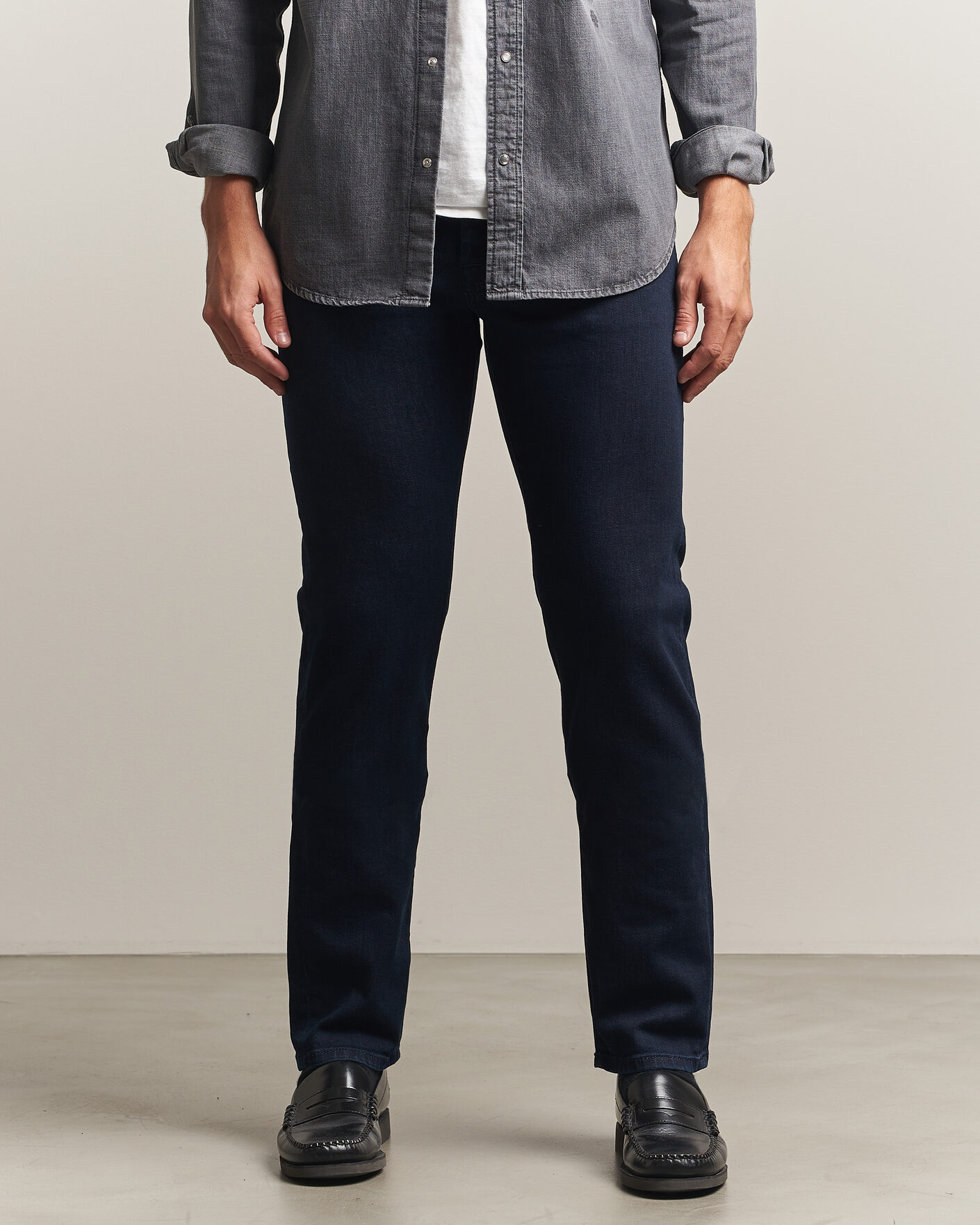 Herre | Jeans | Jacob Cohën | Bard Slim Fit Stretch Jeans Overdyed Blue