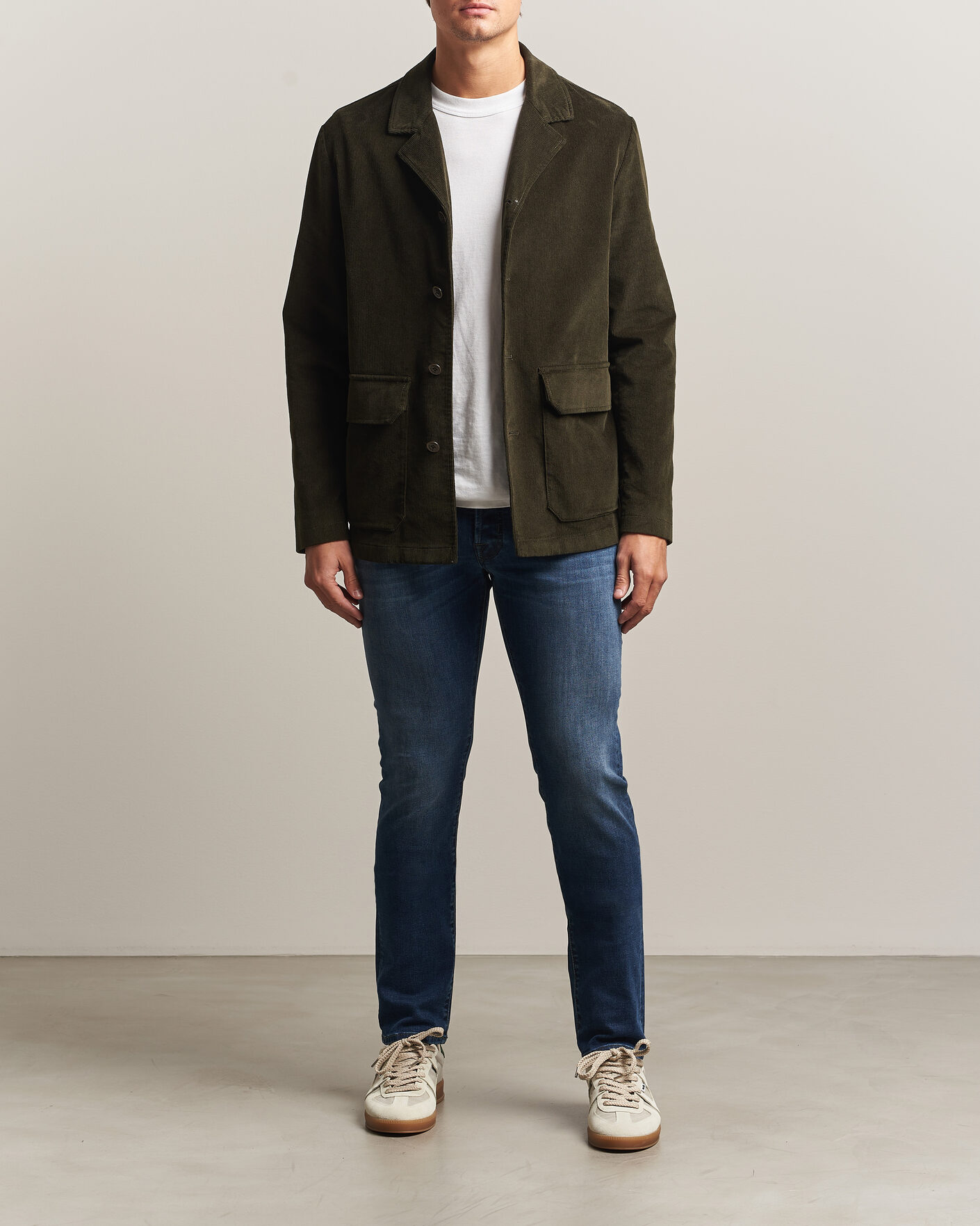 Herre | Jeans | Jacob Cohën | Bard Slim Fit Stretch Jeans Mid Blue