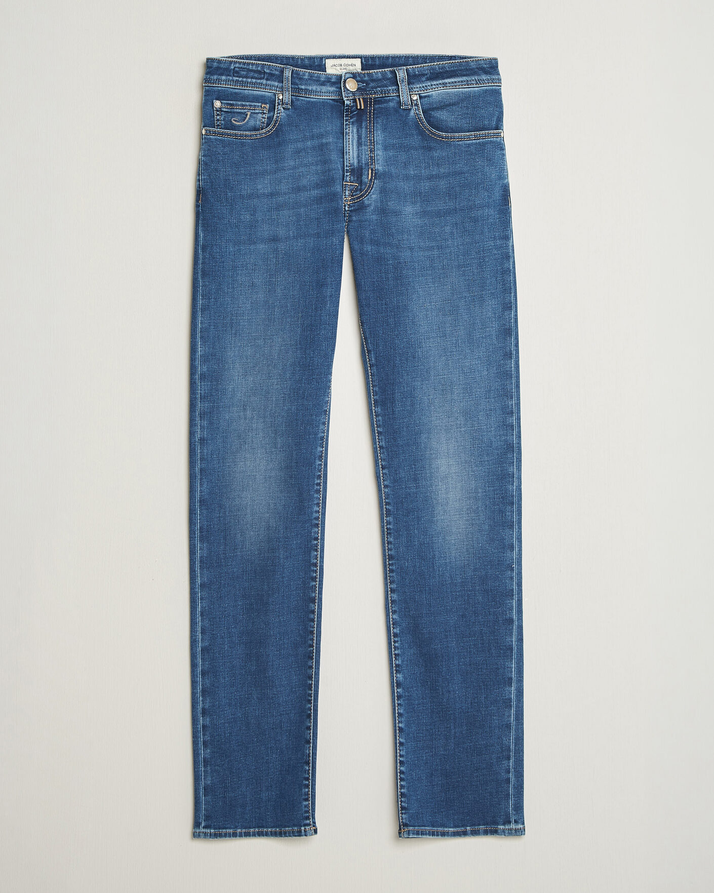Herre | Jeans | Jacob Cohën | Bard Fast Slim Fit Stretch Jeans Mid Blue