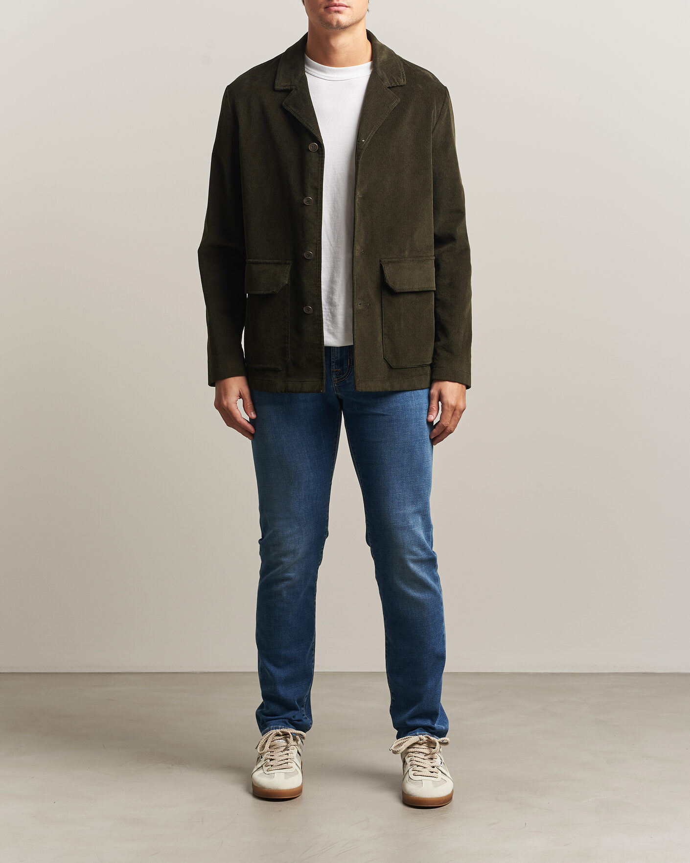Herre | Jeans | Jacob Cohën | Bard Fast Slim Fit Stretch Jeans Mid Blue
