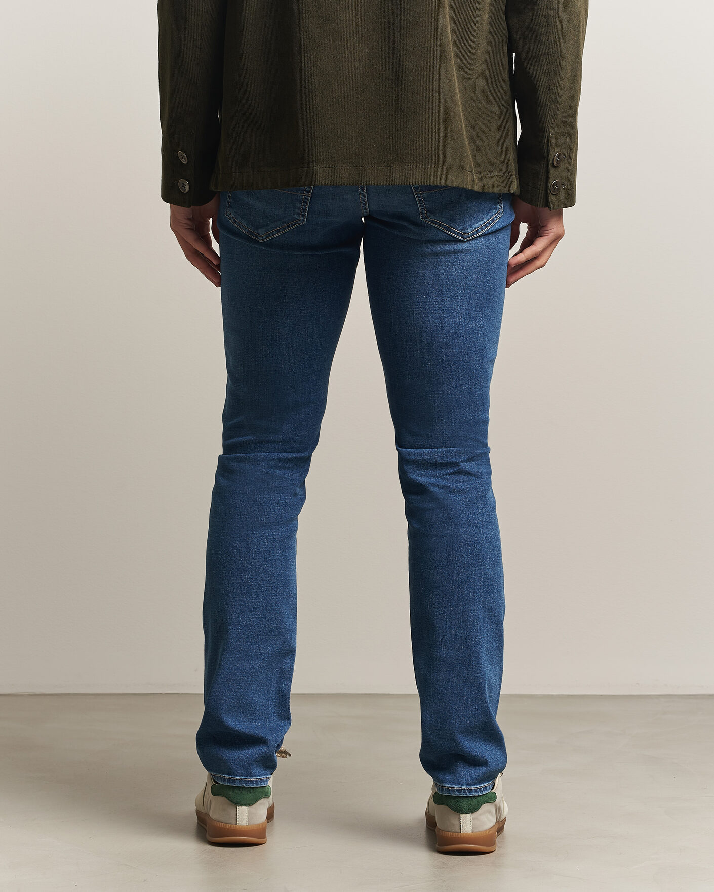 Herre | Jeans | Jacob Cohën | Bard Fast Slim Fit Stretch Jeans Mid Blue