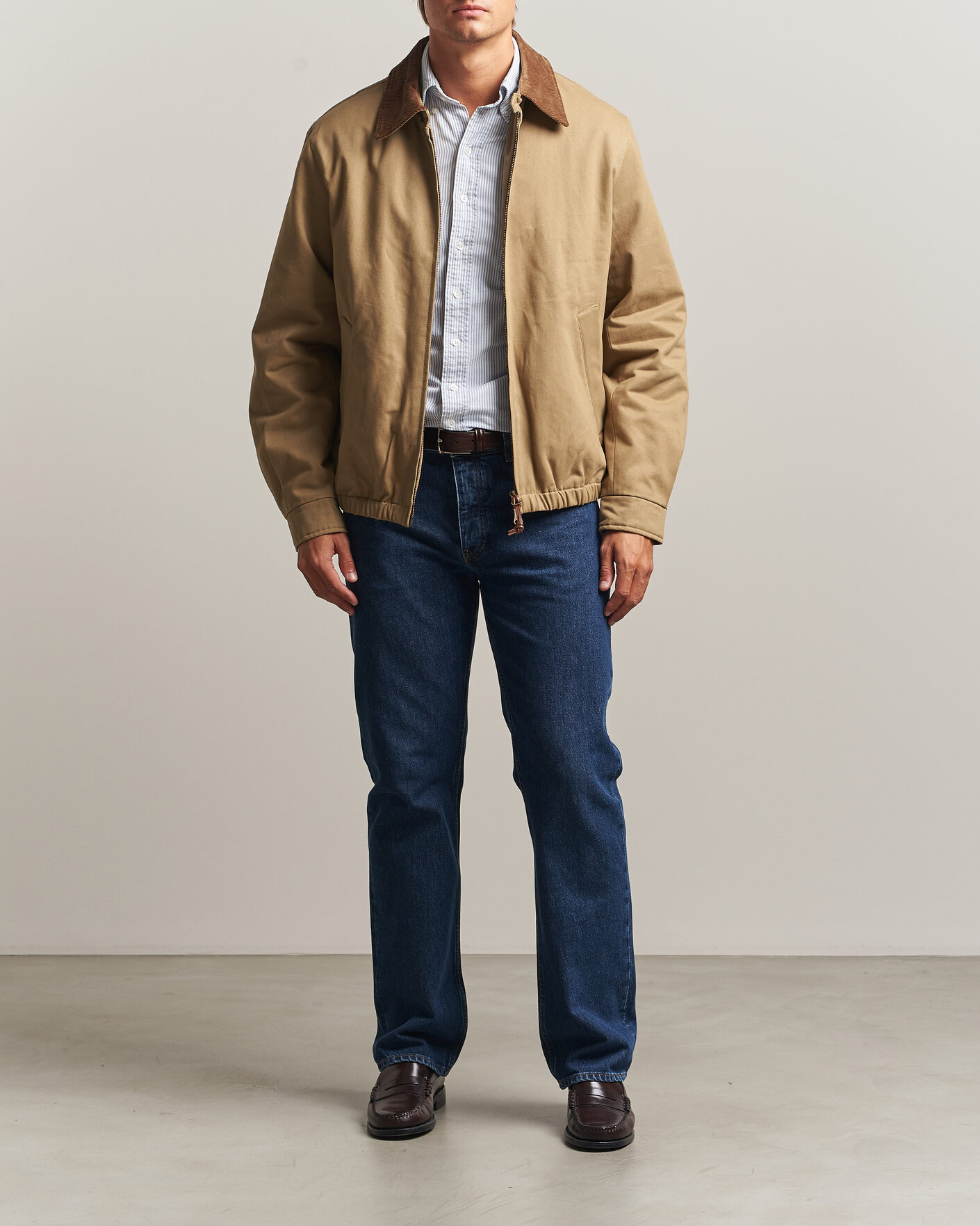 Herre | Jakker | Gant | Moleskin Harrington Jacket Light Taupe