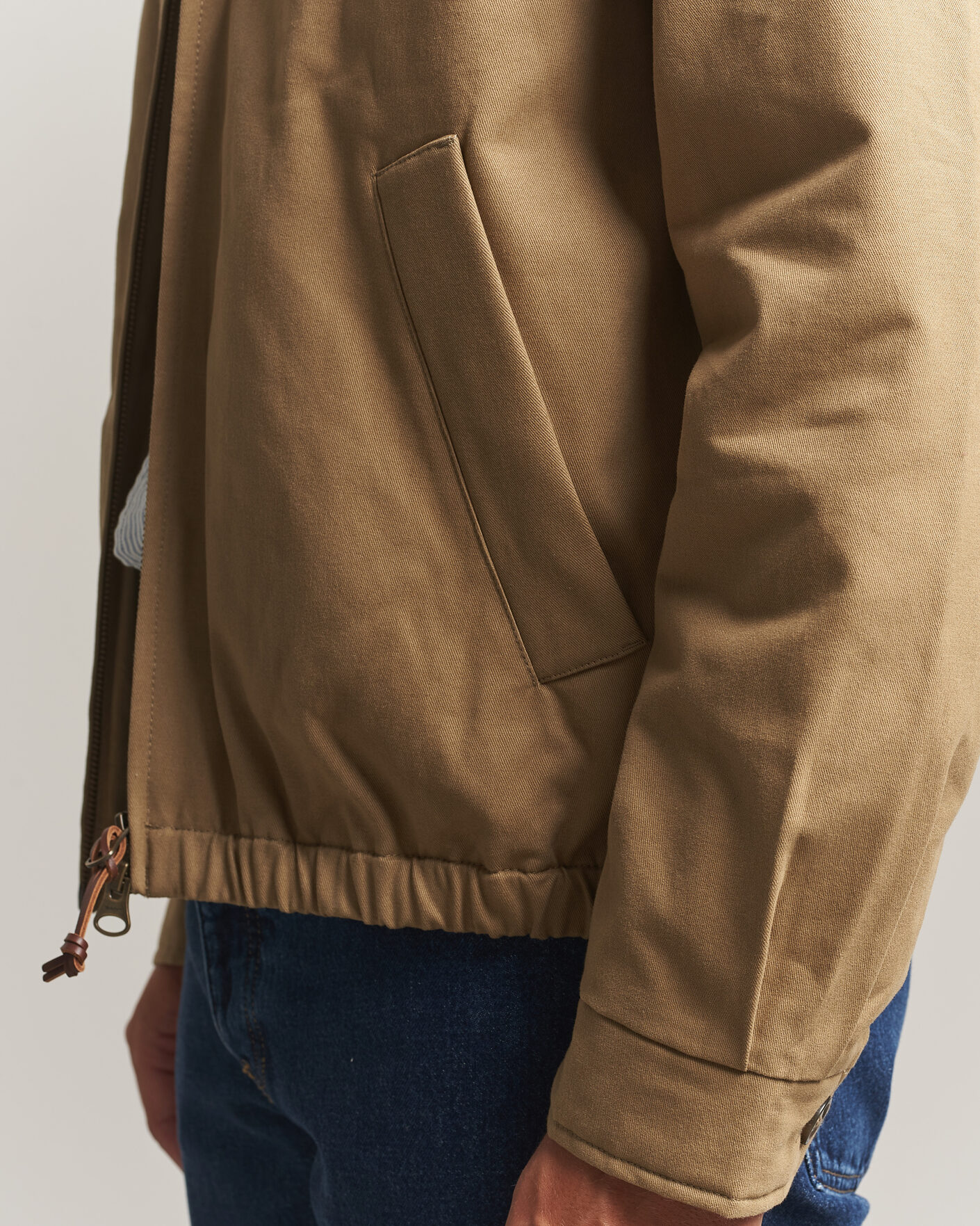 Herre | Jakker | Gant | Moleskin Harrington Jacket Light Taupe